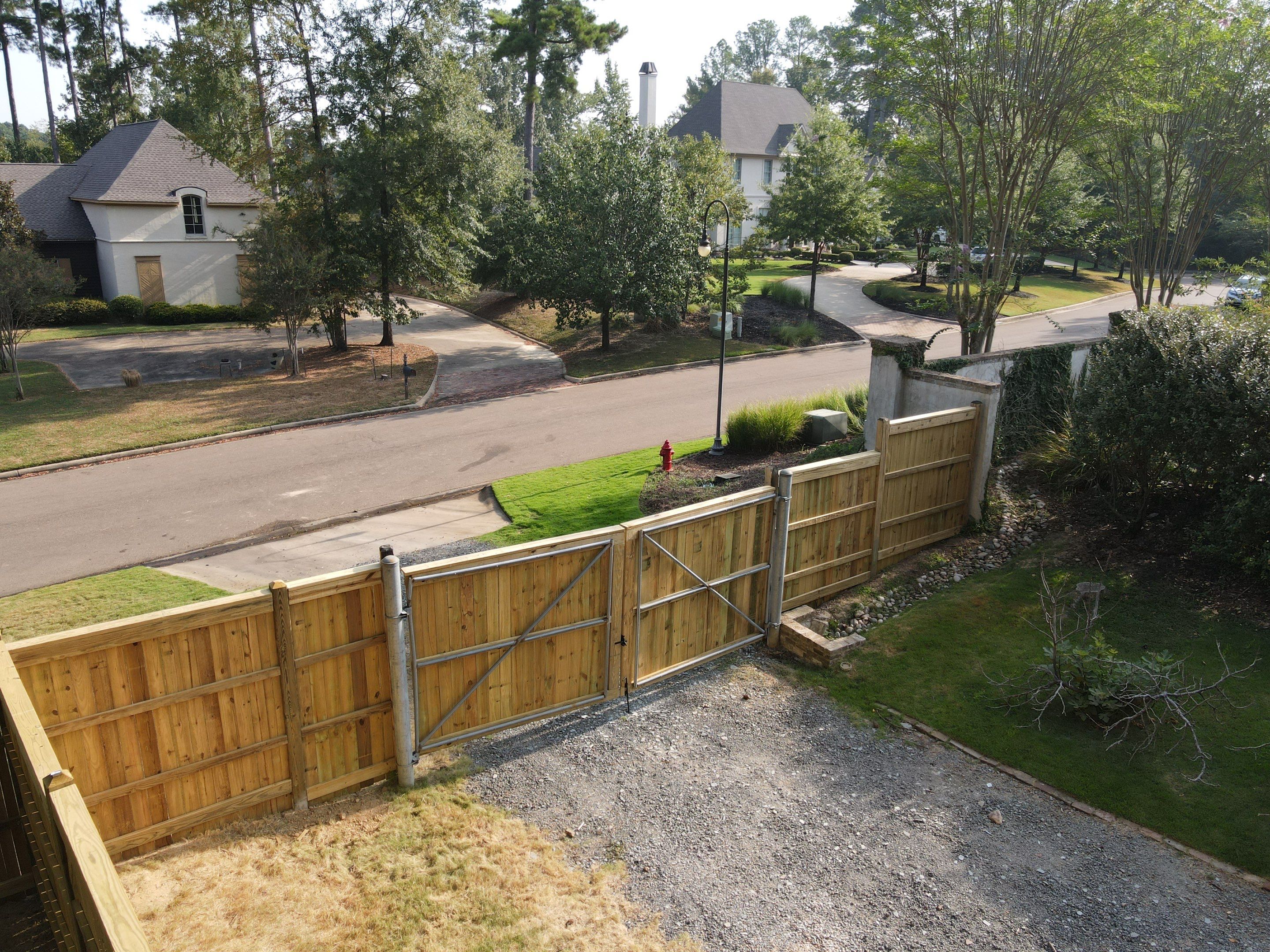 8ft Treated Pine Good Neighbor Fence by Roberson Construction LLC