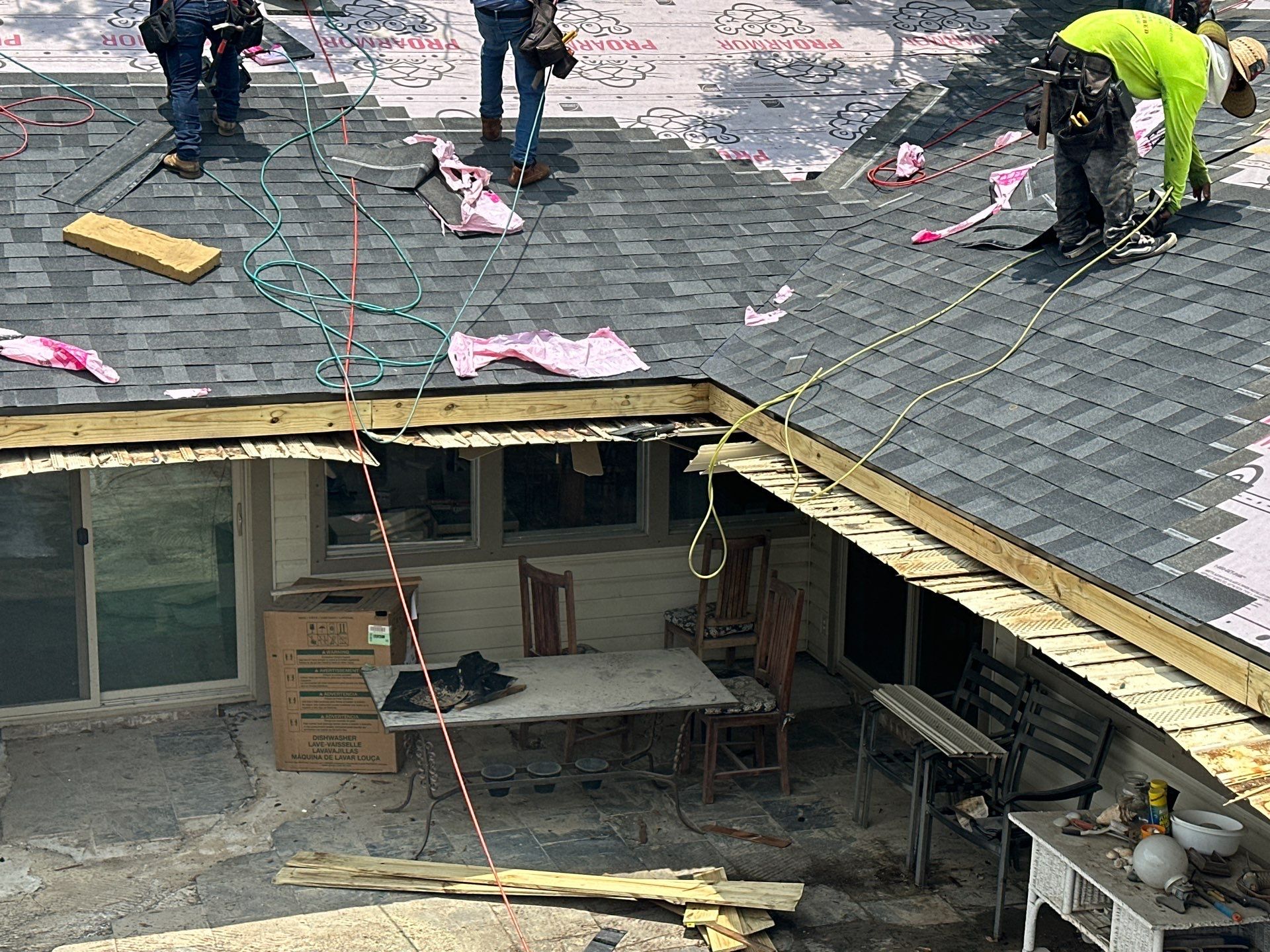 Project in Houston by Motion Roofing