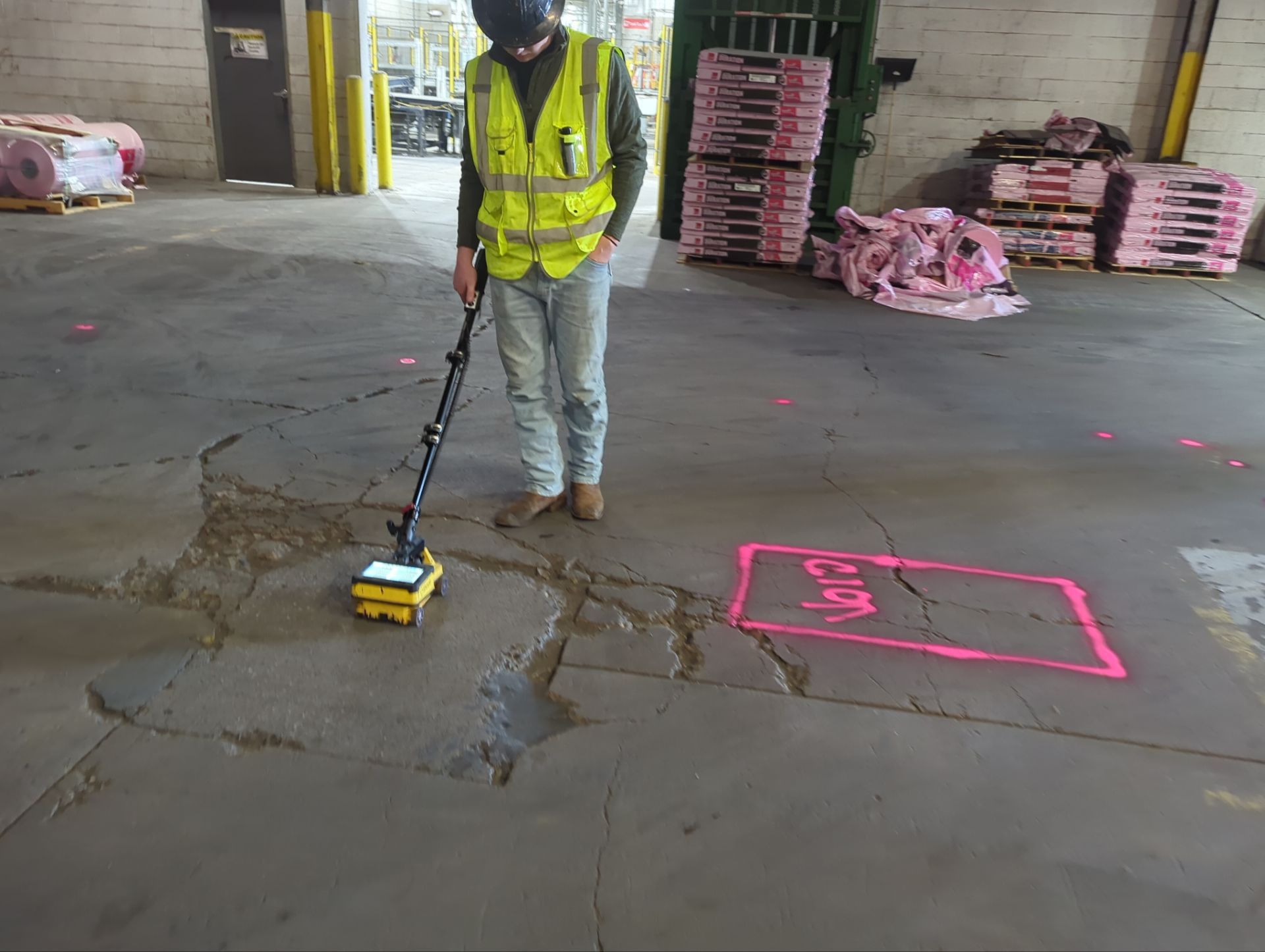 Concrete Scanning using Concrete GPR Scanner by Alsip Locating Service, LLC