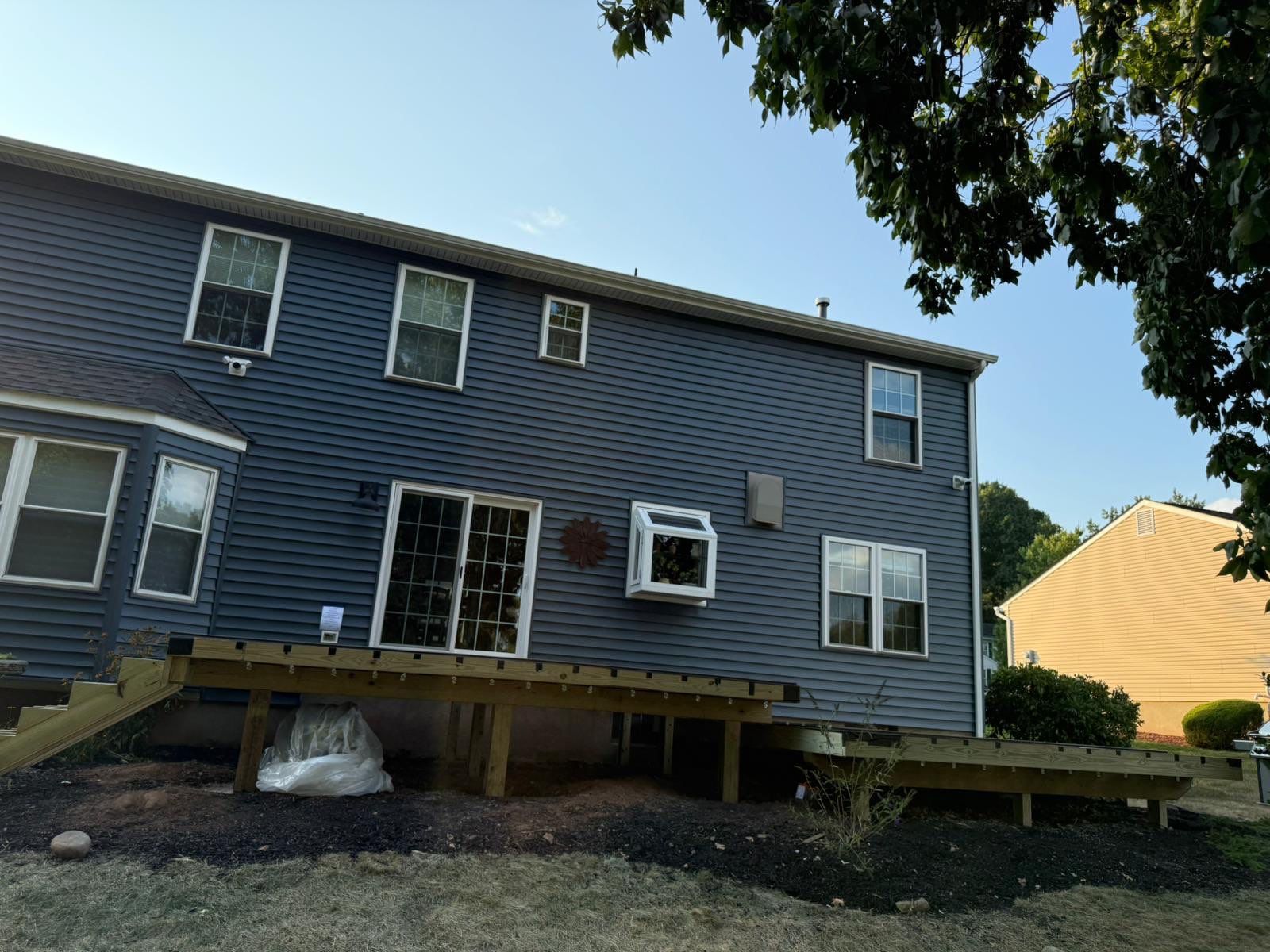Deck resurface with Trex and cable rails by deck guardian