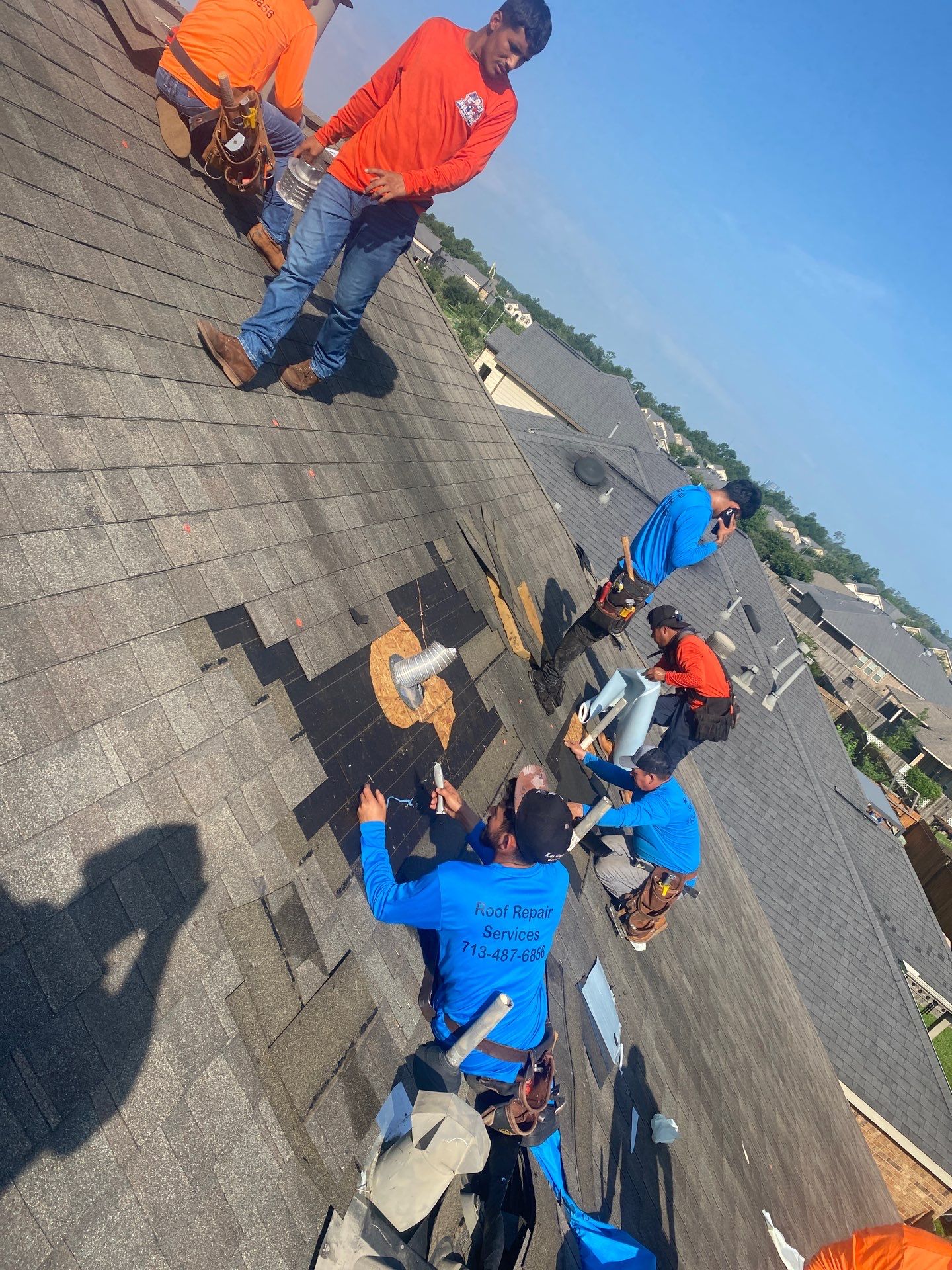 Hail Damage using Owen's Corning Duration (Lifetime) Shingles by Roof Repair Company