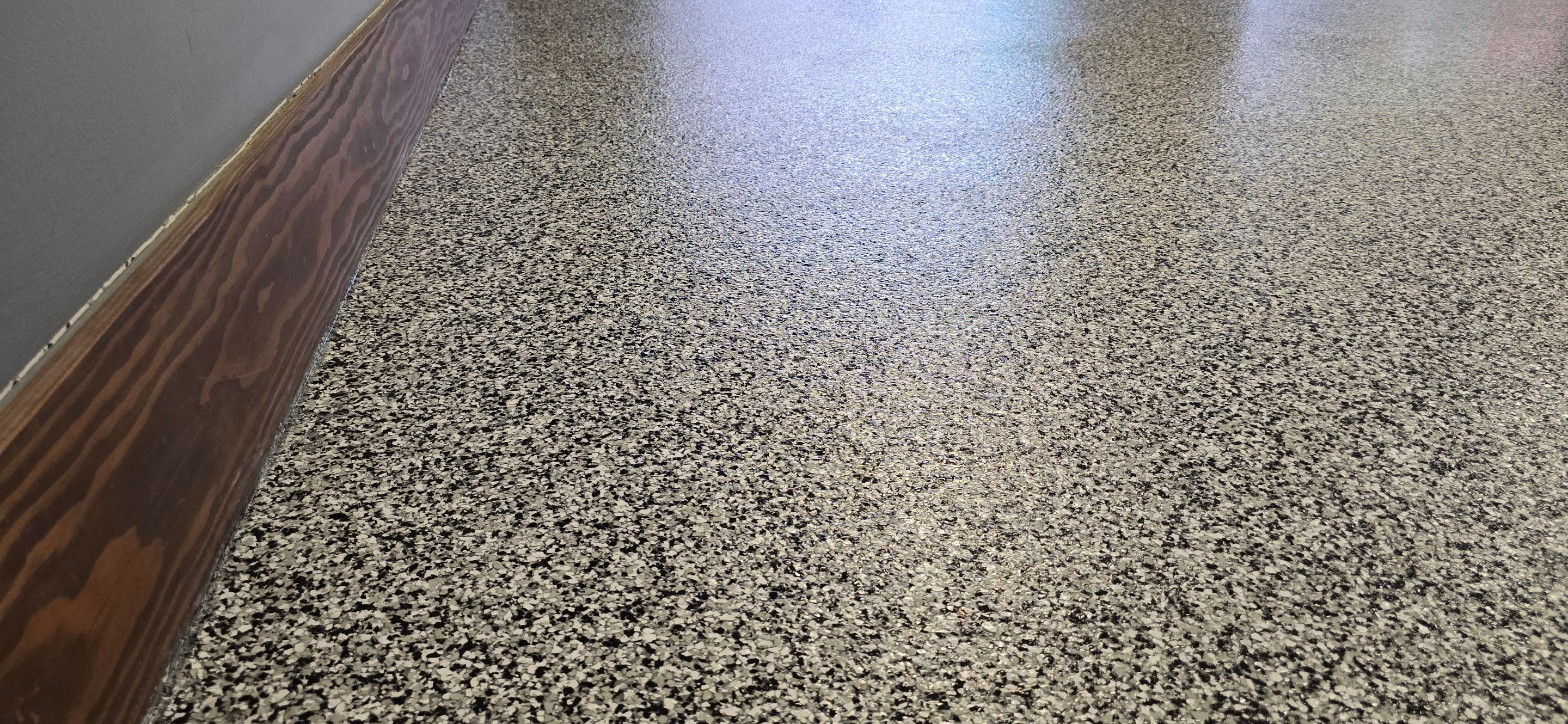 Garage using Domino by Elite Floor Solutions
