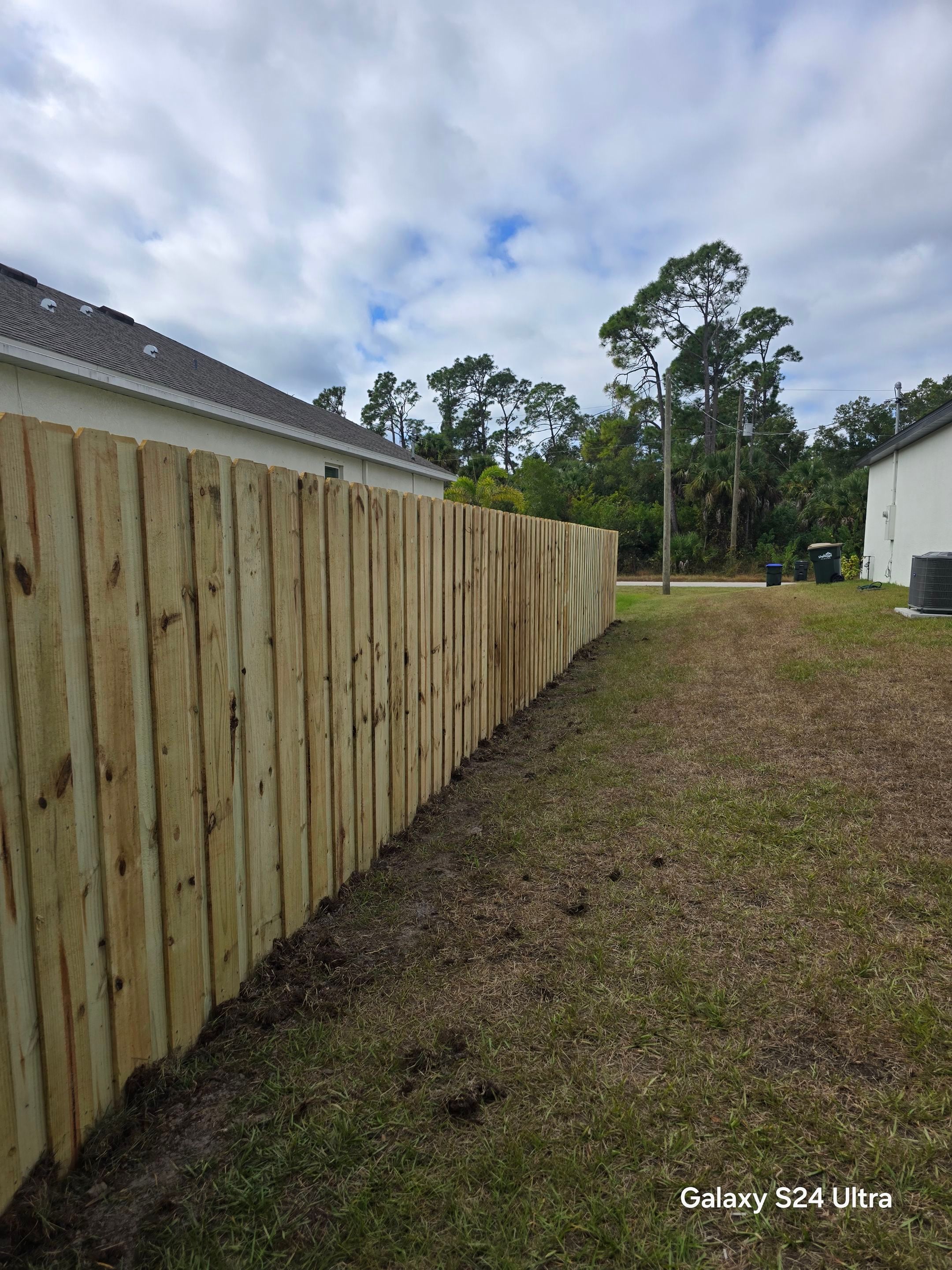 Wood Fence Install in North Port by True Fence LLC
