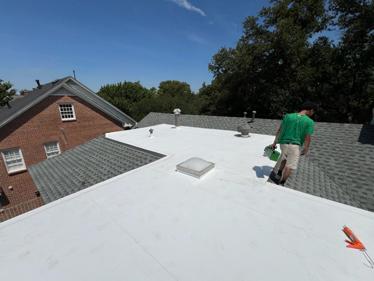 Timberline HDZ & TPO, Univerity Park by Bert Roofing Inc