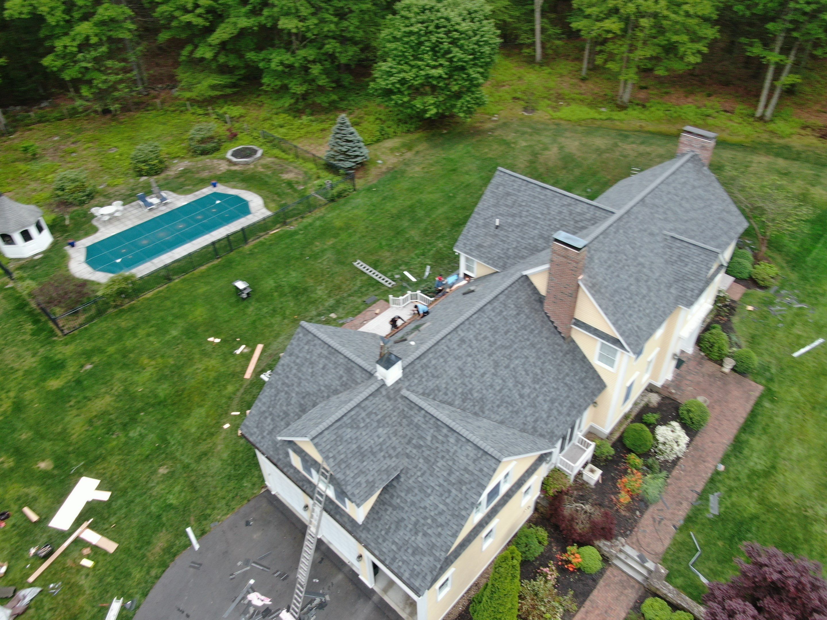 Roof Replacement with Owens Corning Shingles and Copper Flashing by Mighty Dog Roofing of Greater Middlesex County