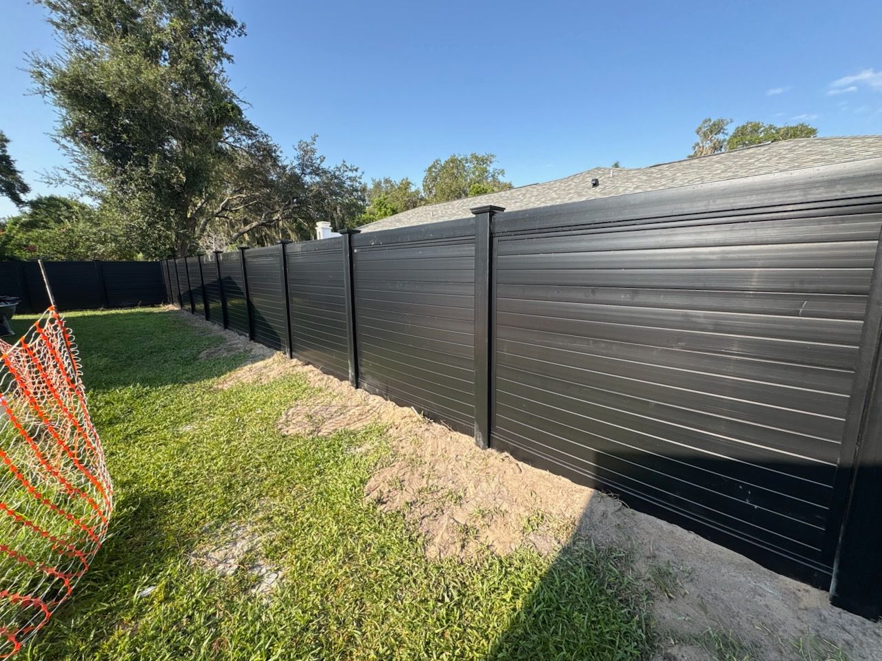 Blackline Vinyl Fence Installation by Asap fence and gates, LLC