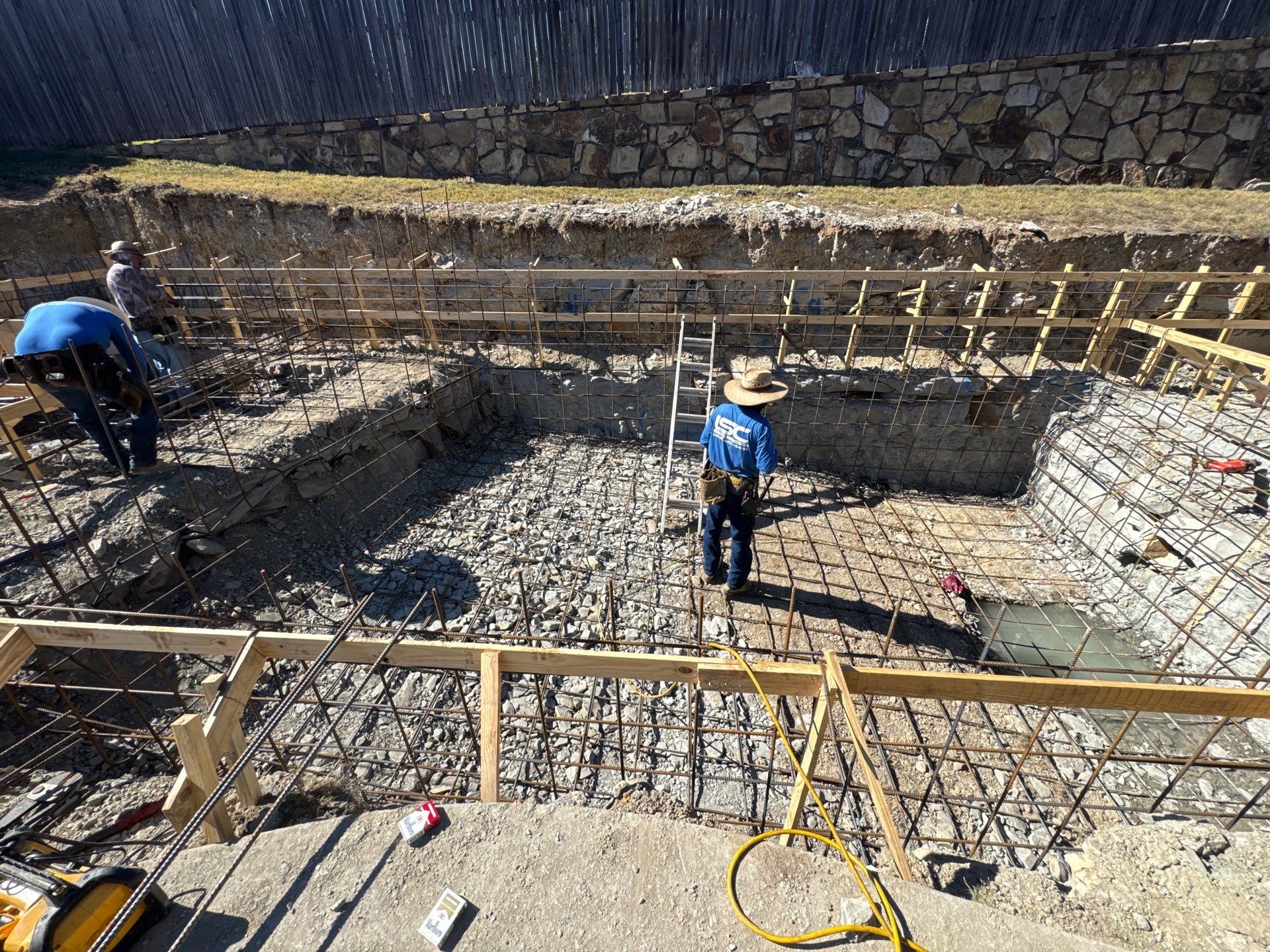 Geometric Pool with Raised Spa and Tile Spillway by Pinnacle Pools and Spas - DFW