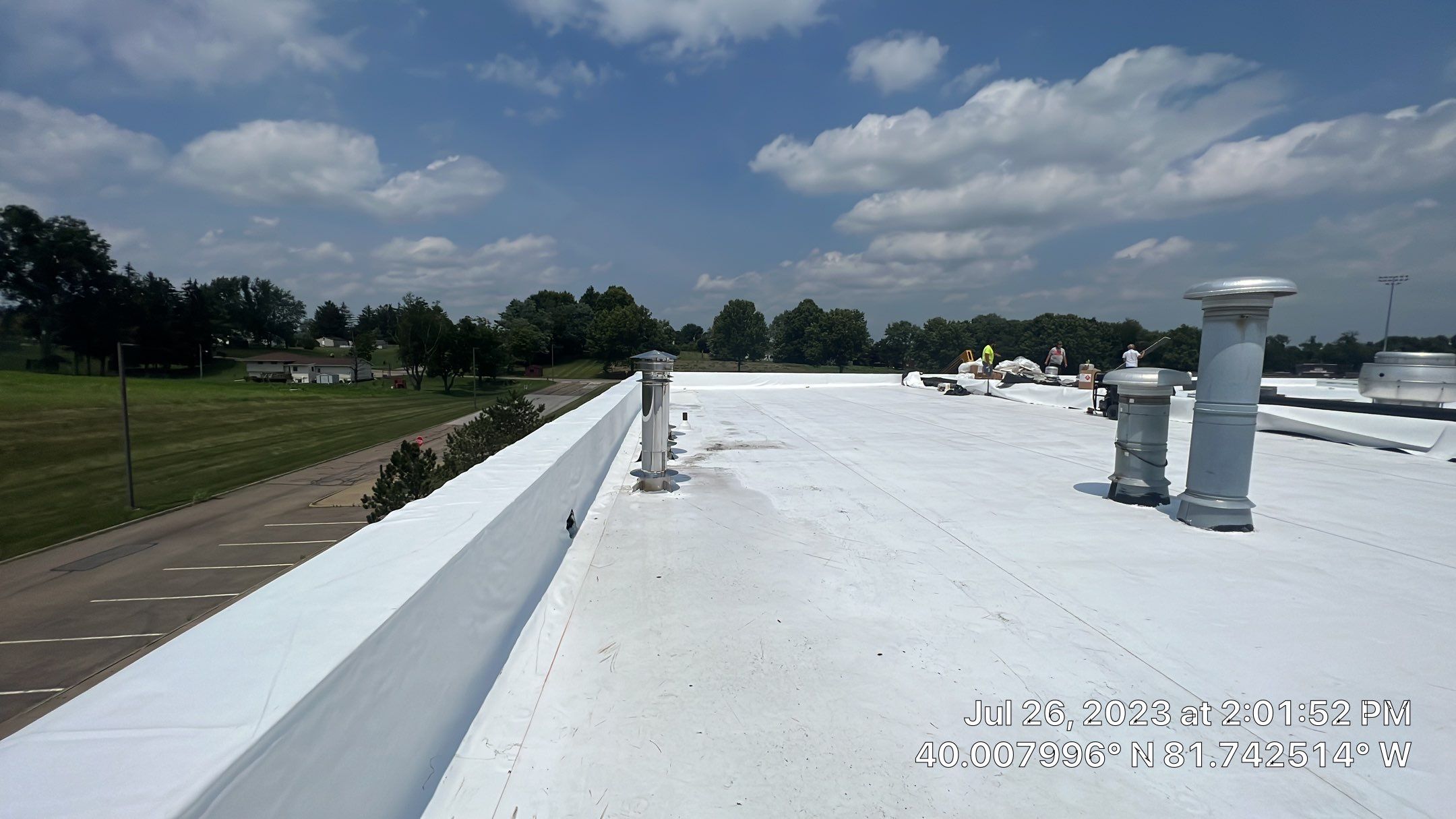 East Muskingum Middle School Roof by Gold Star Roofing LLC 