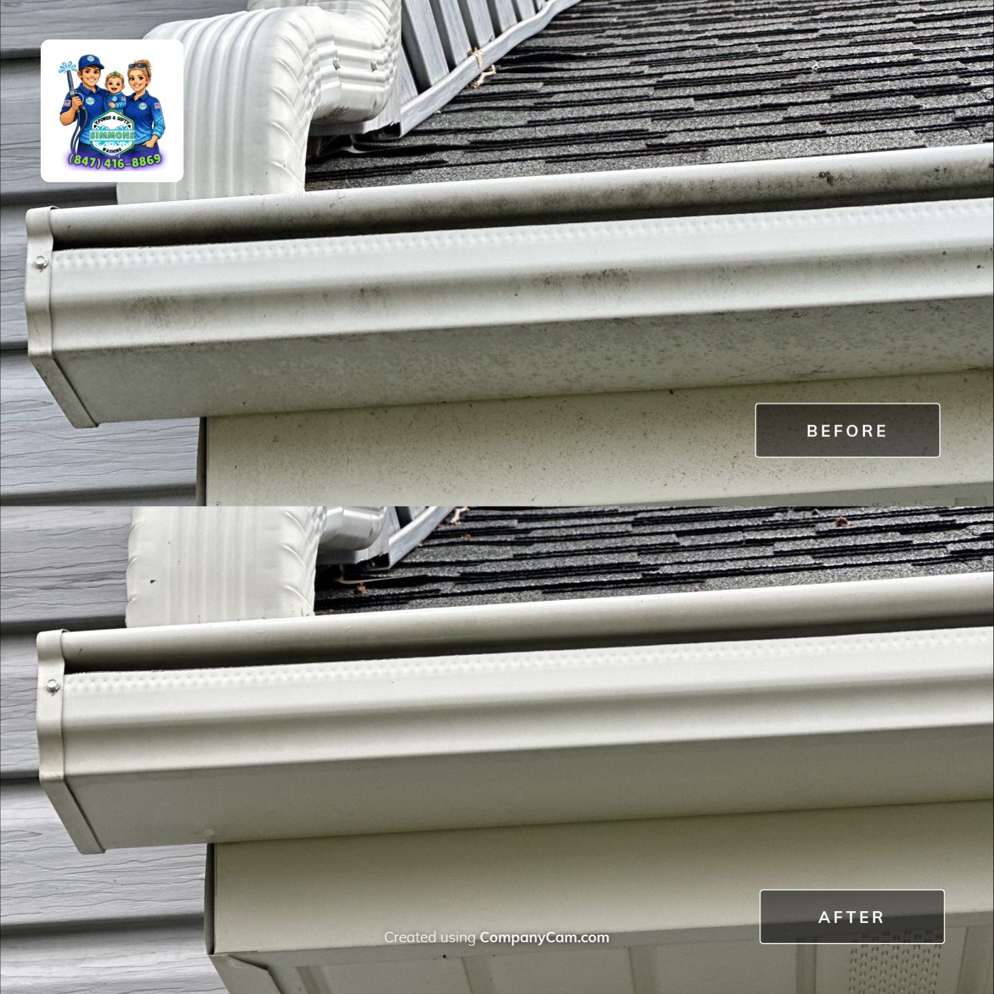 Crystal Lake Home Exterior Gutter and Siding Services by Simmons Power & Soft Washing