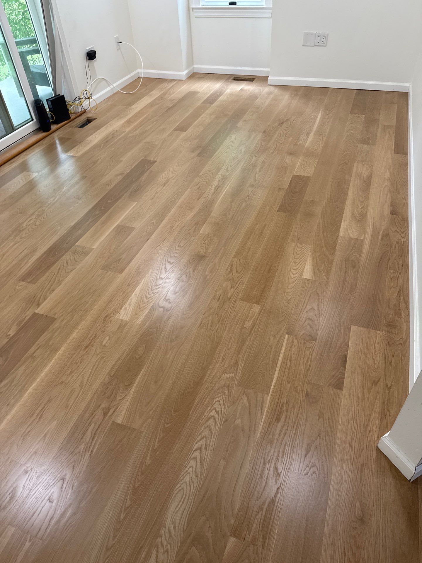 Farmhouse engineered white oak  by Ann Arbor Hardwoods 