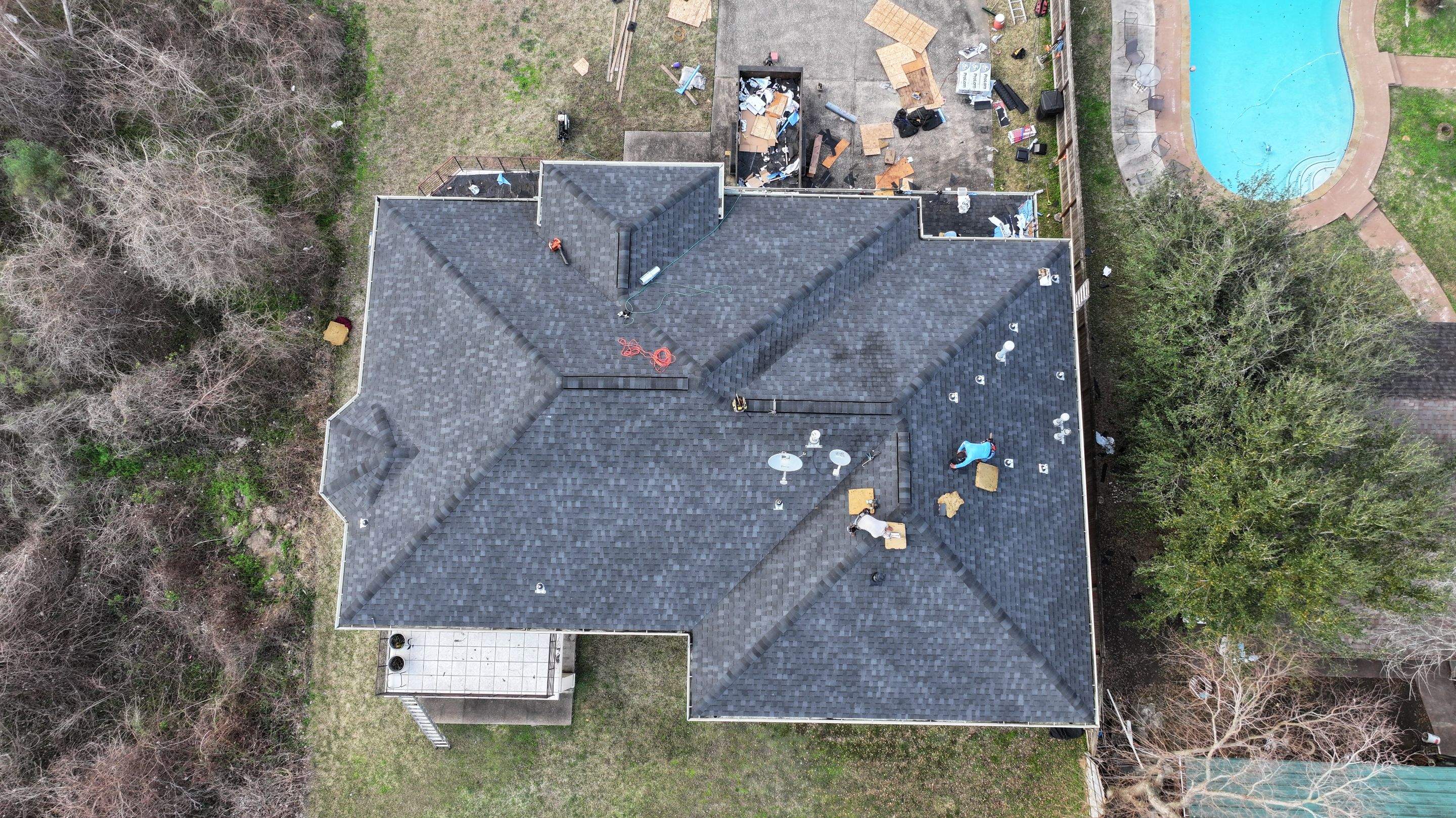 Storm-Damaged Roof Rebuilt, Deck Repairs Included — Houston, TX by PL Roofing & SB Roofing, LLC.