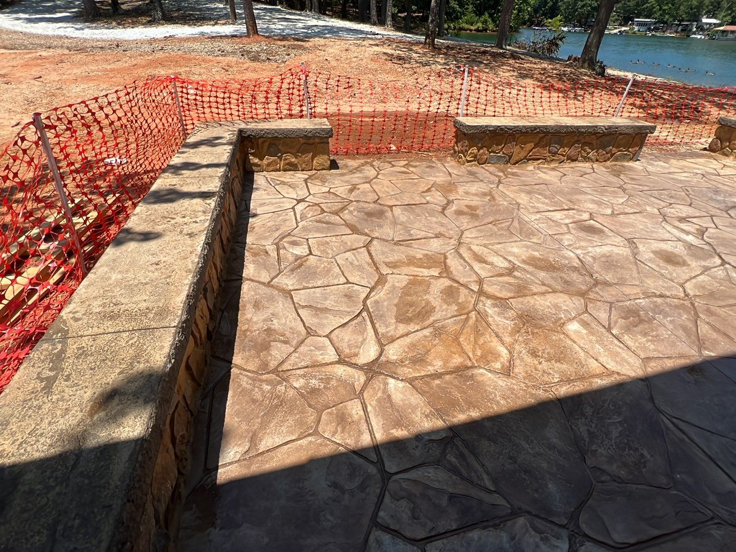 Stamped Concrete Pavilion Slab by Xtreme Concrete Services