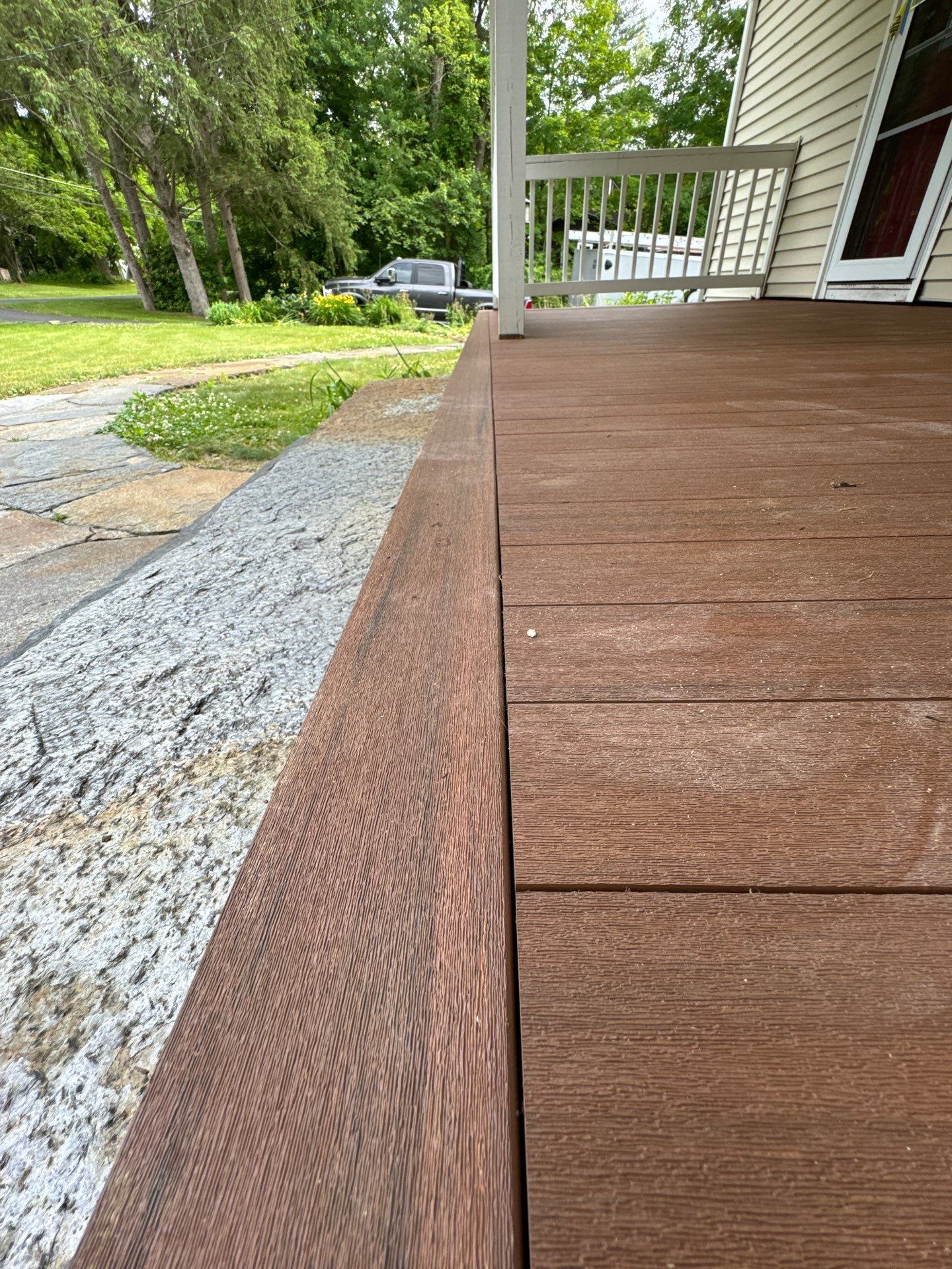Front Porch Upgrades using TimberTech Advanced PVC Porch Collection by Chagnon Building & Remodeling LLC