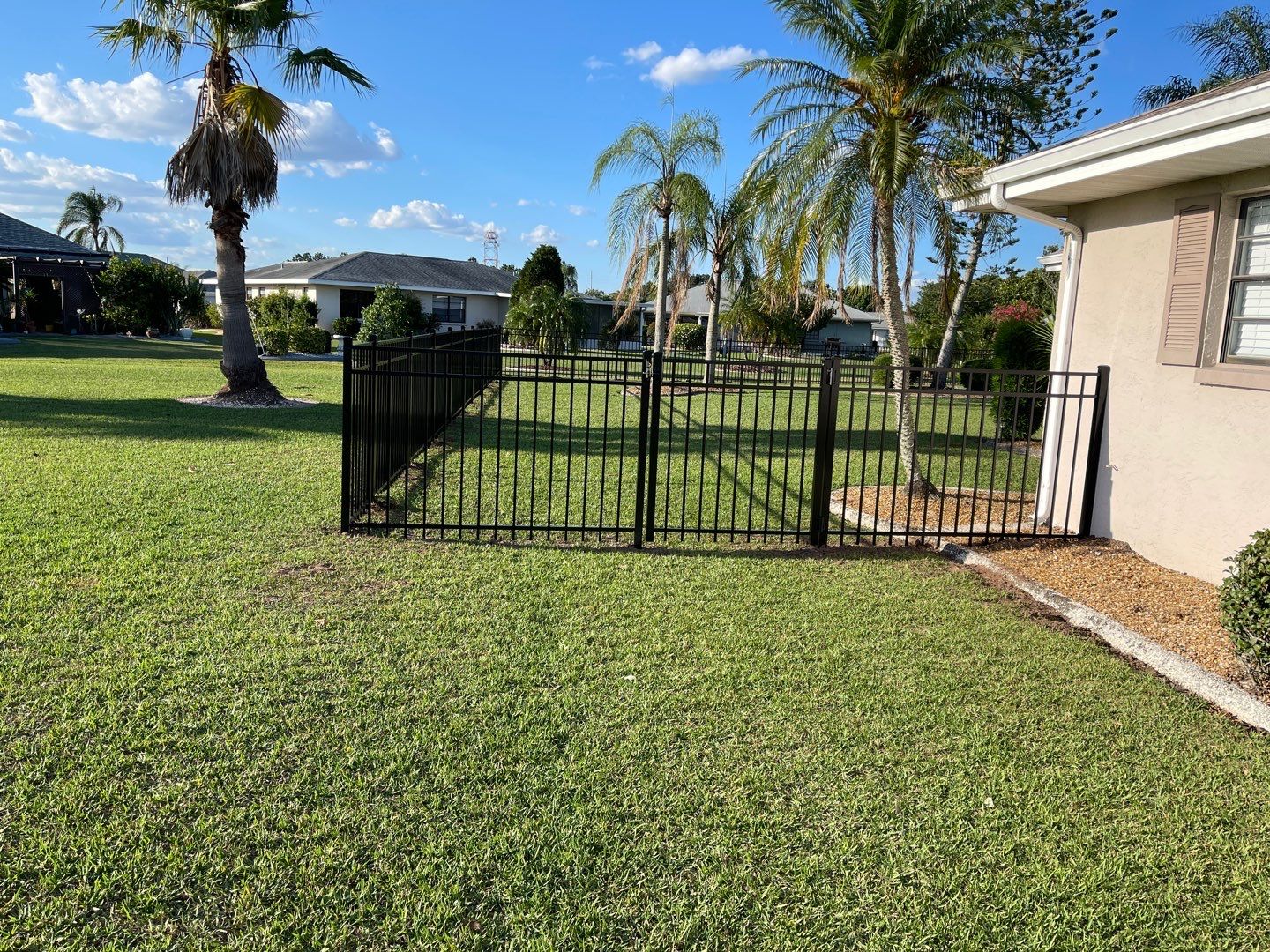 Sun City Center, FL 4ft. Tall 3-Rail Flat Top Aluminum Fence by Asap fence and gates, LLC