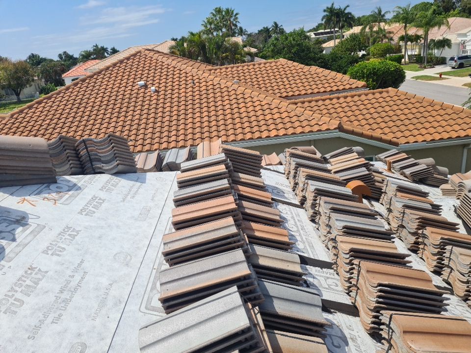 Residential Roofing Installation using Eagle Roofing Tile by BLUES BROTHERS ROOFING