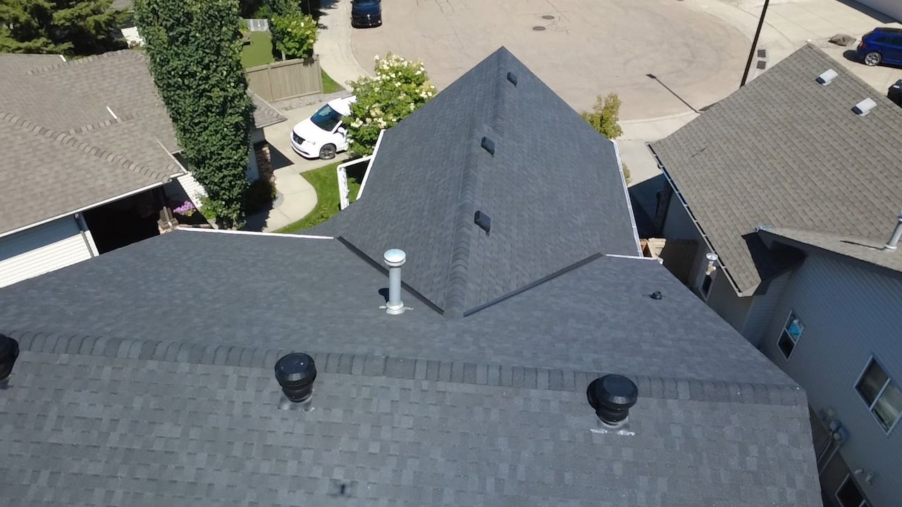 Shadow Black on BP Vangard  by 2thetop Roofing
