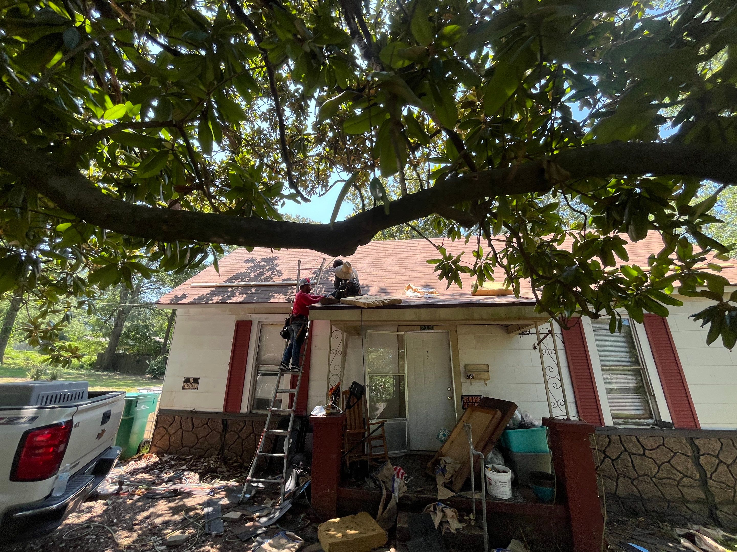 Storm Restoration Reroof: 25 Year 3-Tab Shingle by Hostetler Roofing