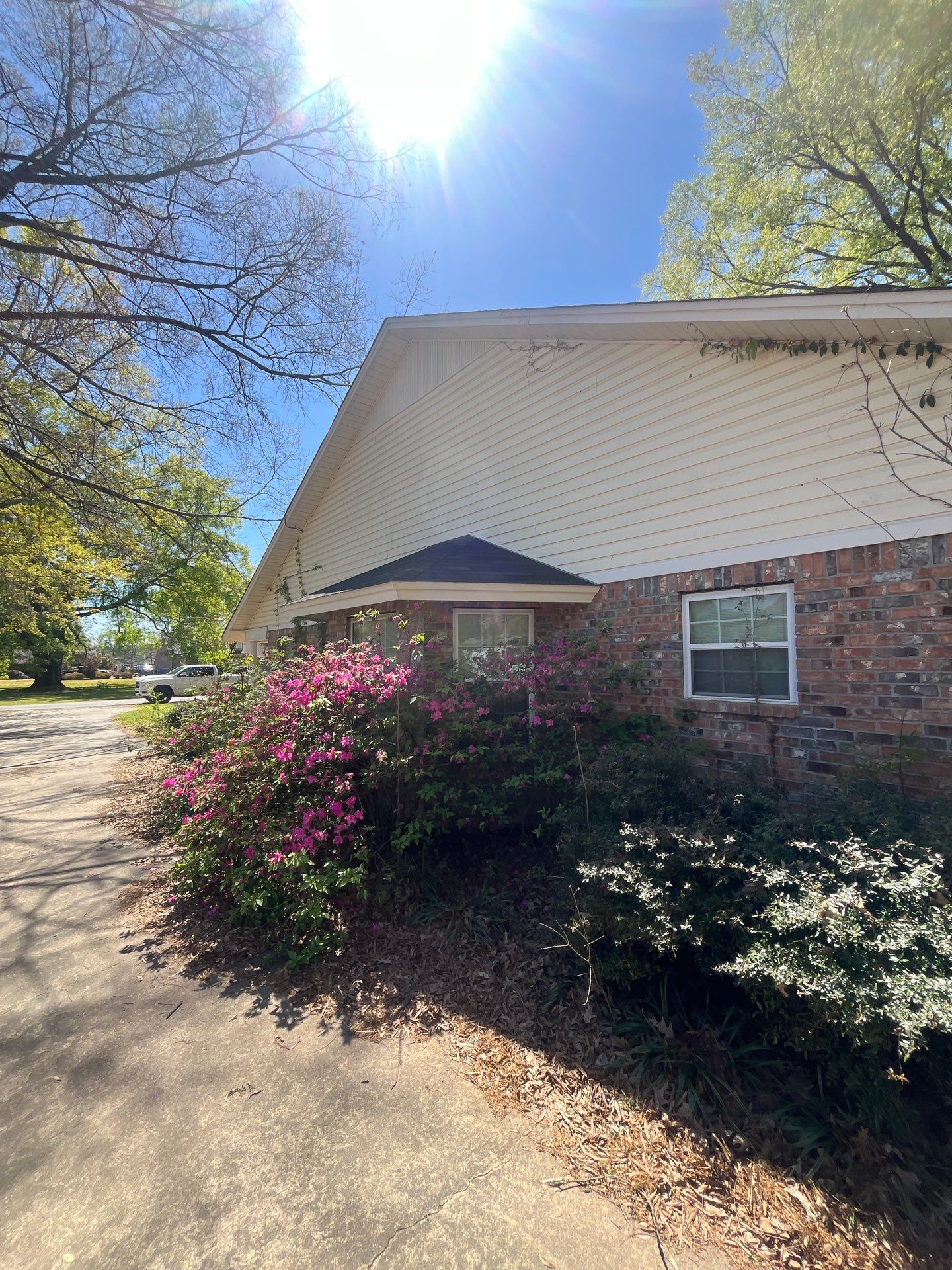 Residential Brick and Siding Exterior Renovation in Sterlington by College Bros Outdoor services
