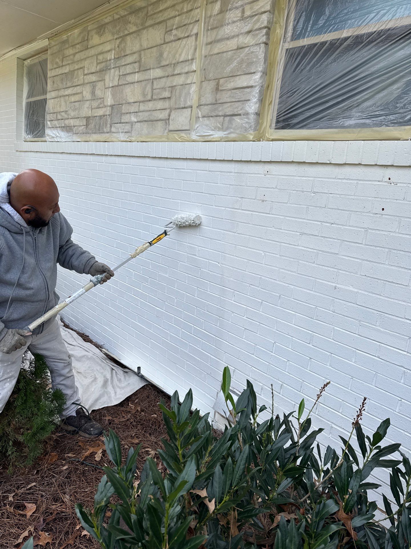 Exterior Brick Painting by GonzalezPainters & Contractors Inc 