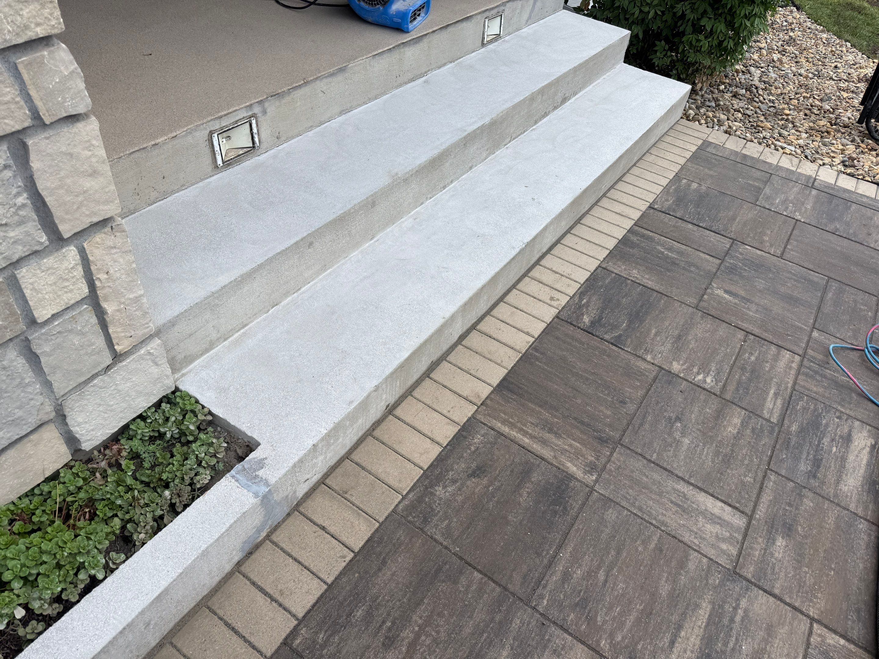 Sioux Falls Patio Concrete Coating and Porch Step Repair by Select Painting, Coatings & Garage Cabinets