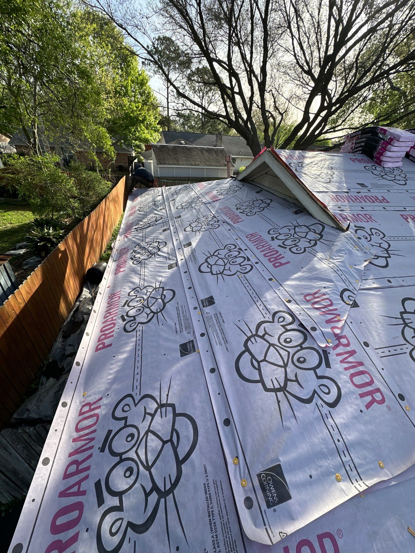 Project in Houston by Motion Roofing