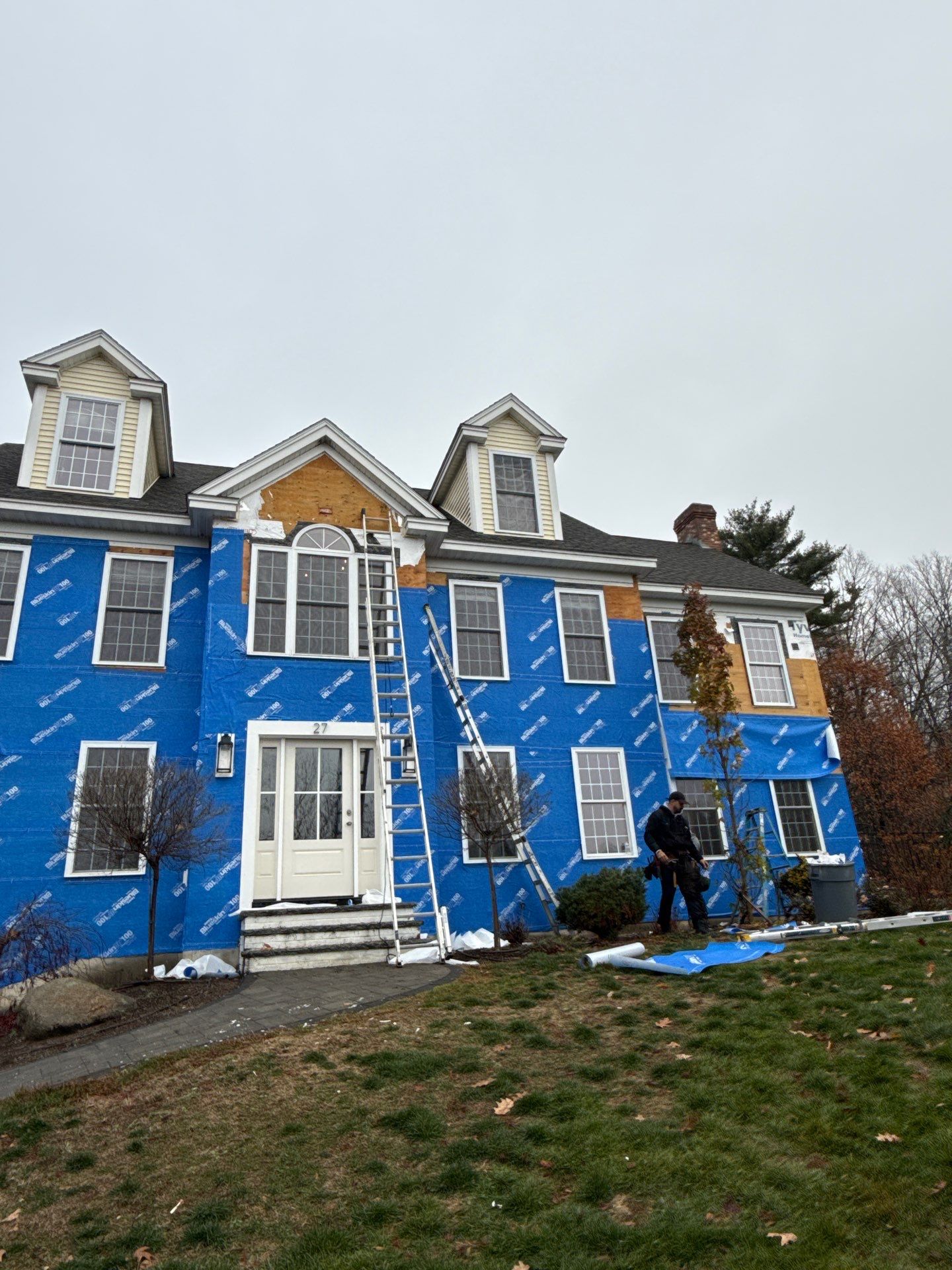 Complete Home Renovation with James Hardie® Clapboard & Shake Siding and Custom PVC Trim by Sensible Home Solutions