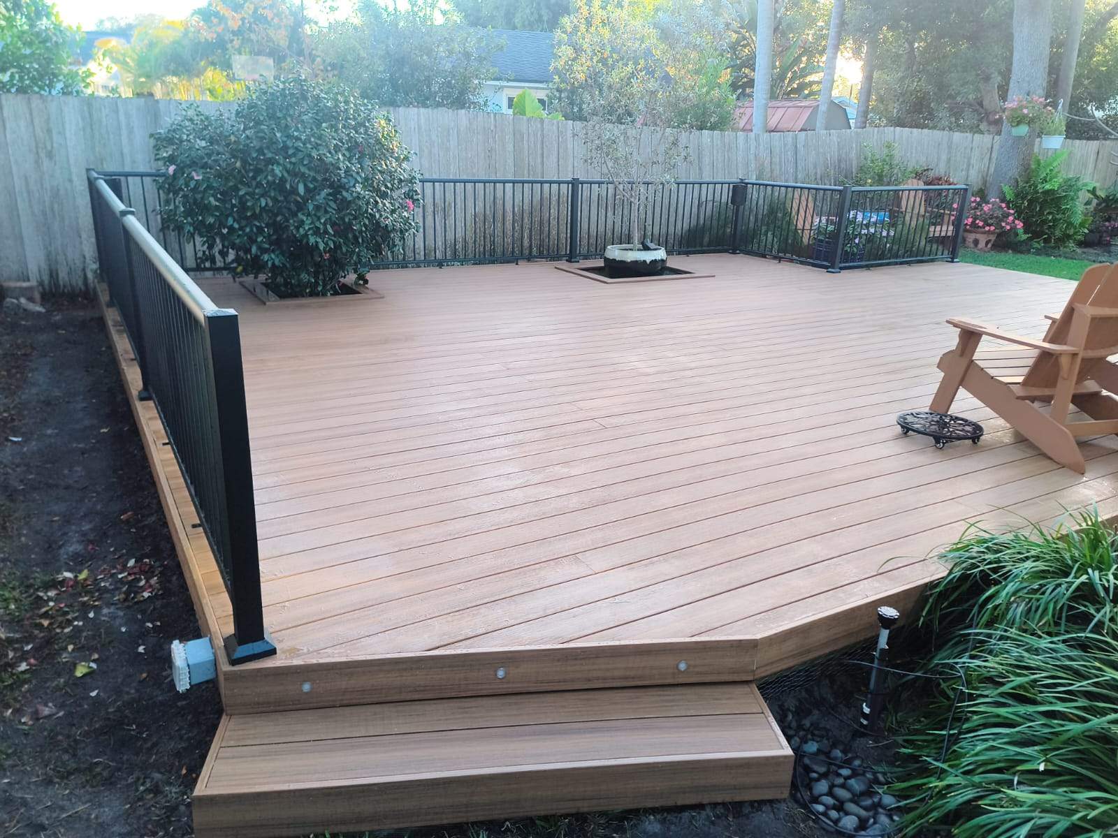 Luxury Multi-Level Deck | Deckorators Voyage Mineral-Based Composite by Orlando pergolas