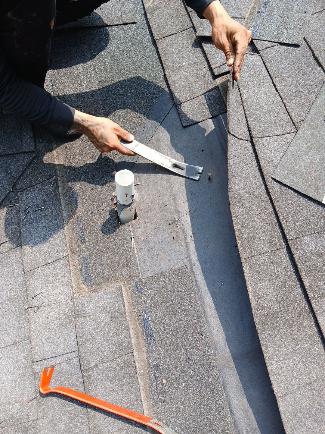 Hail Damage using Owen's Corning Duration (Lifetime) Shingles by Roof Repair Company
