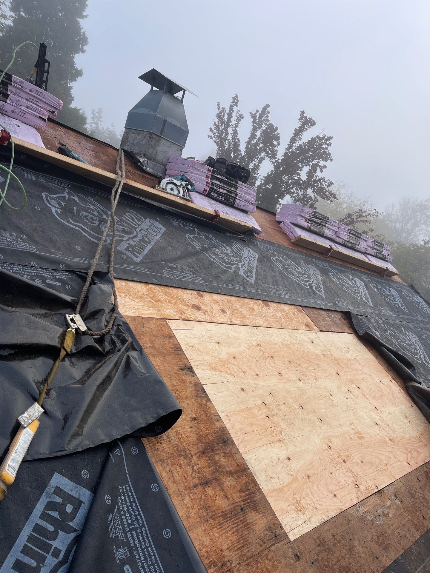 Residential Roofing Installation using Owens Corning Duration Shingles by BEST Roofing & Waterproofing