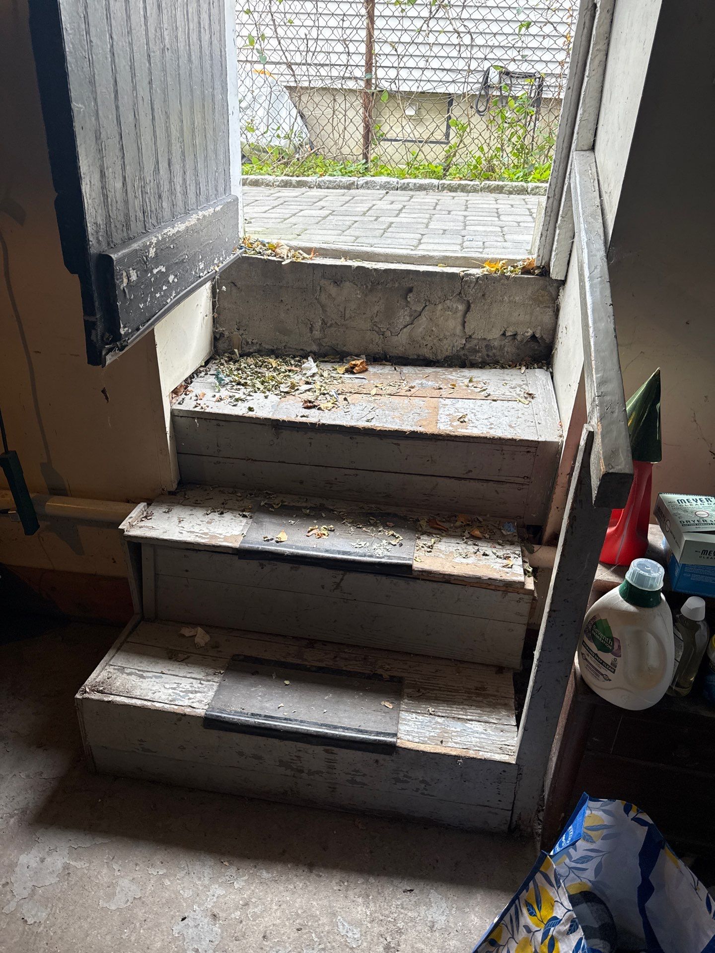 basement steps in jamaica plain by CabralCarpentry & Painting LLC