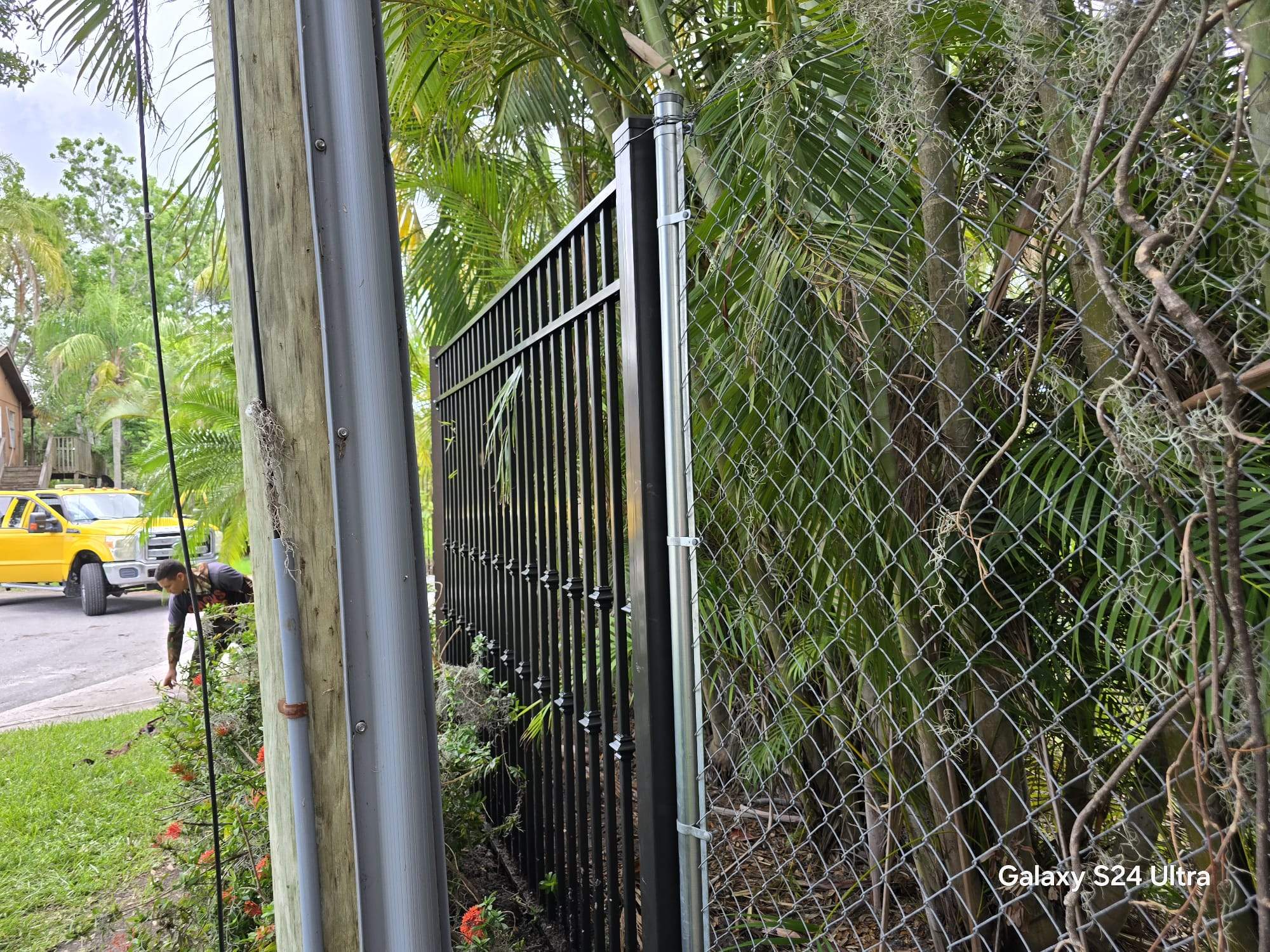 Decorative Aluminum Picket Fence Installation for Palmetto Property by True Fence LLC