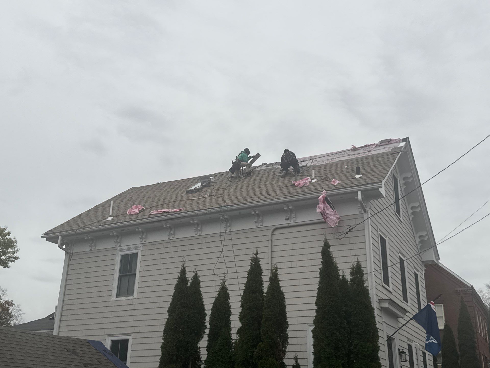 Newburyport Complete Roof Replacement with Solar Venting Skylight by Mighty Dog Roofing of Greater Middlesex County