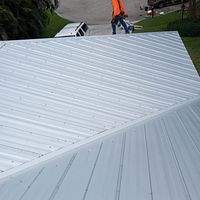 24ga 5V Crimp Mill Finish  by Total Roofing System The Metal Roof Experts