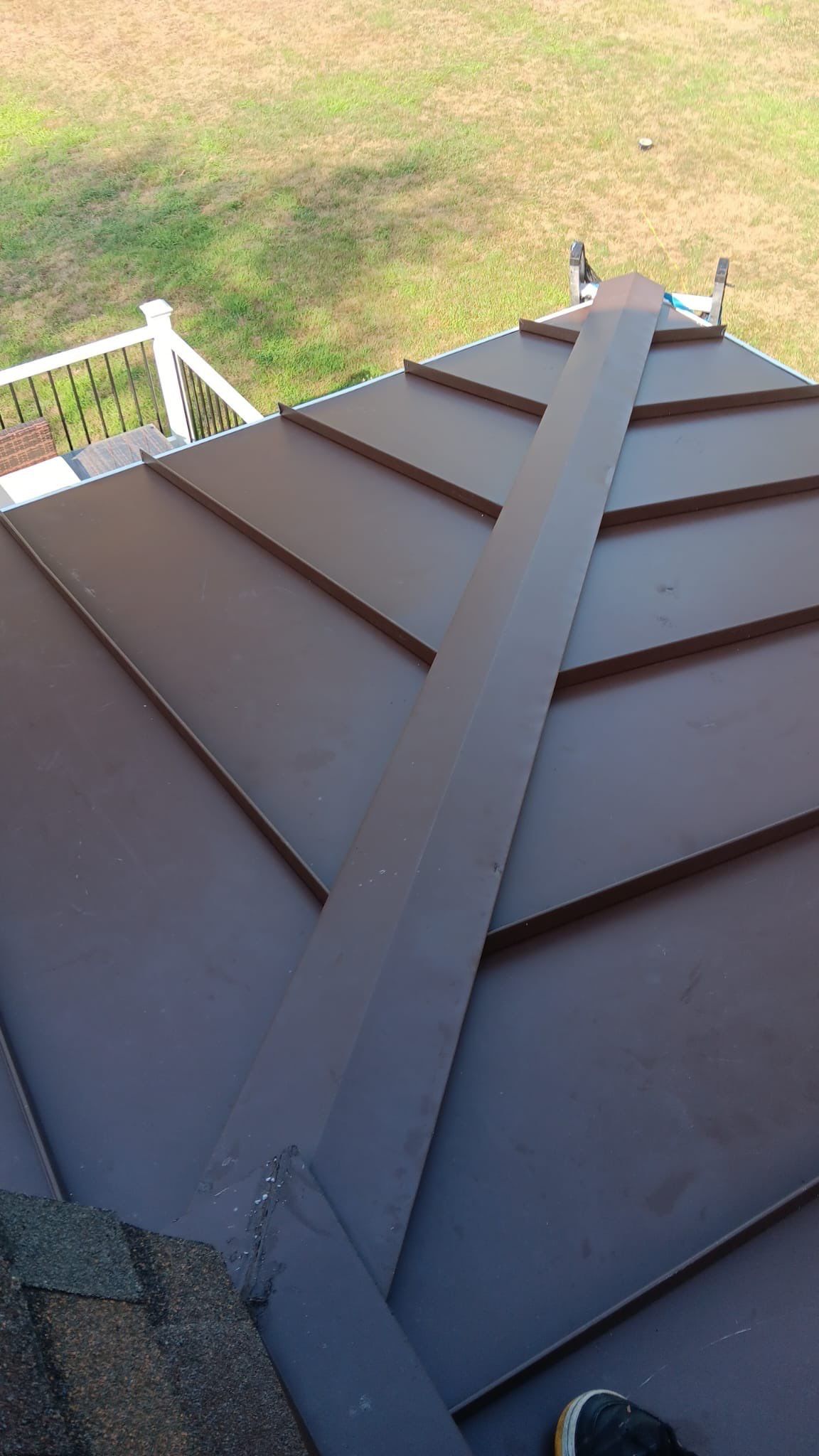 Full Roof Replacement & Farmers Porch Restoration – Asphalt + Standing Seam Metal by Mighty Dog Roofing of Greater Middlesex County