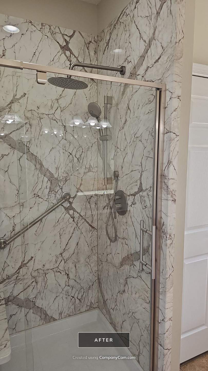 Shower Upgrade in Tuscany by BathPlanet SW Virginia