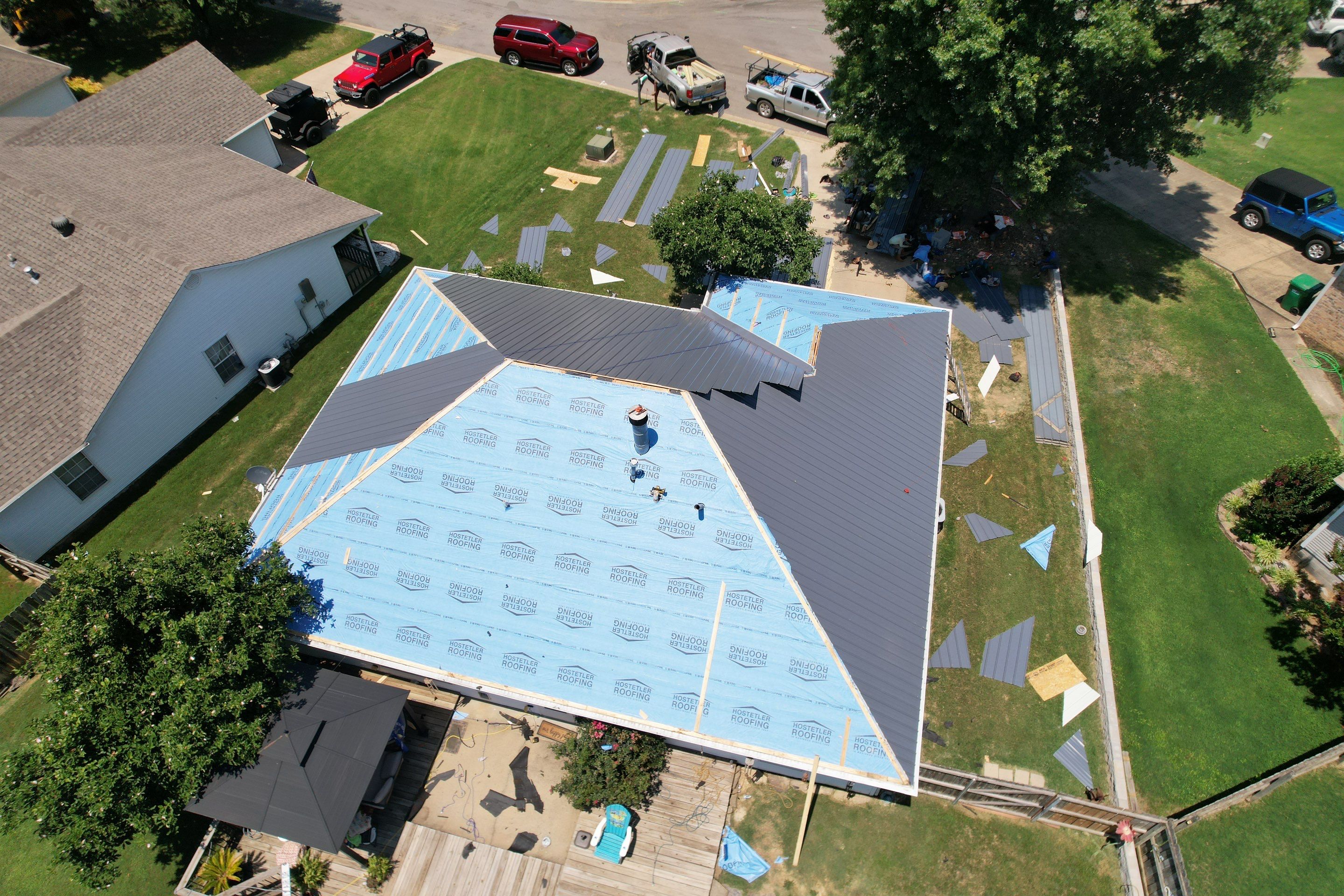 Metal Roof Replacement: 26 GA. Residential Metal Panels by Hostetler Roofing