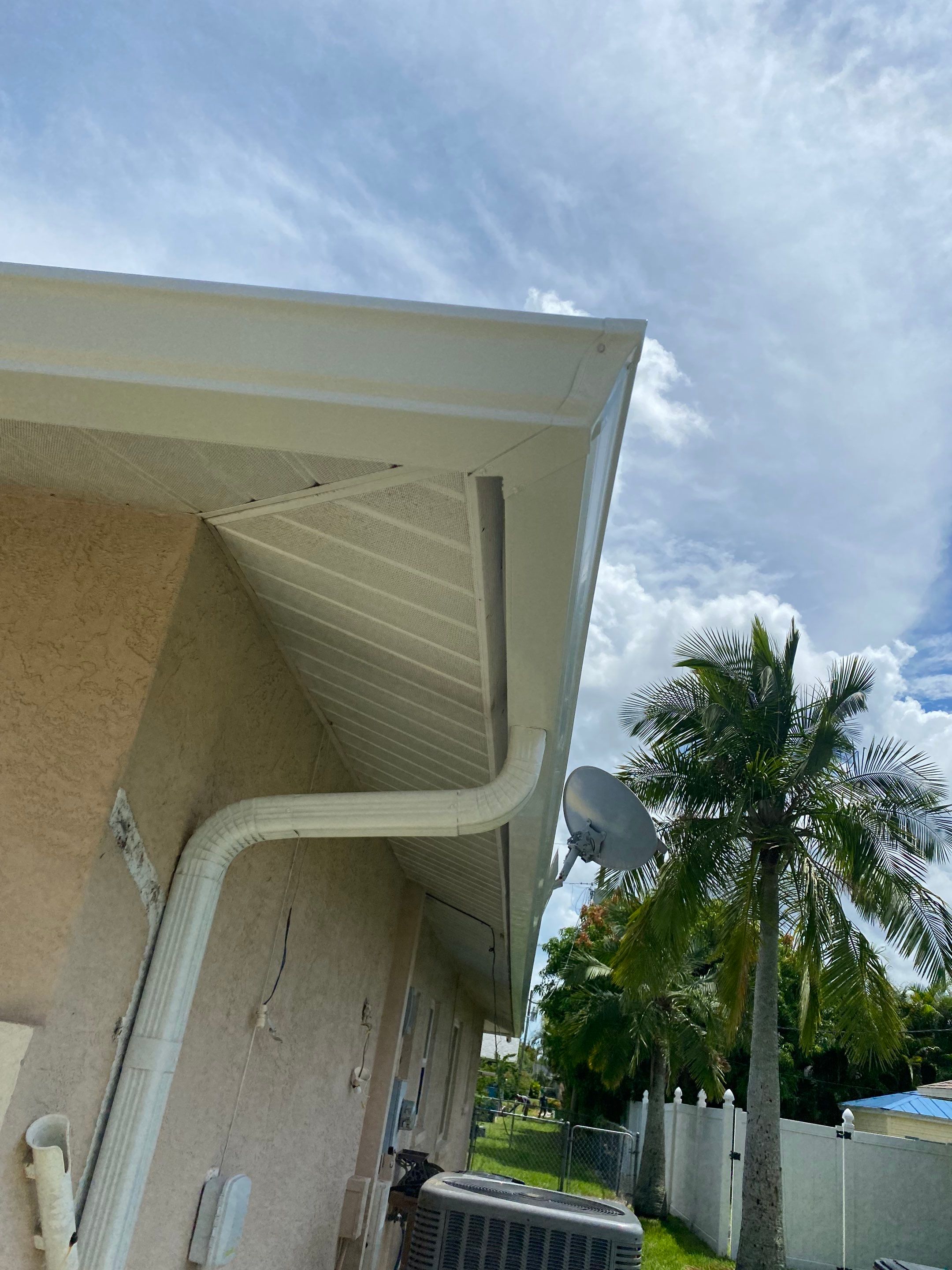 Seamless Gutters for Buildings in Cape Coral FL by Gutter Professors