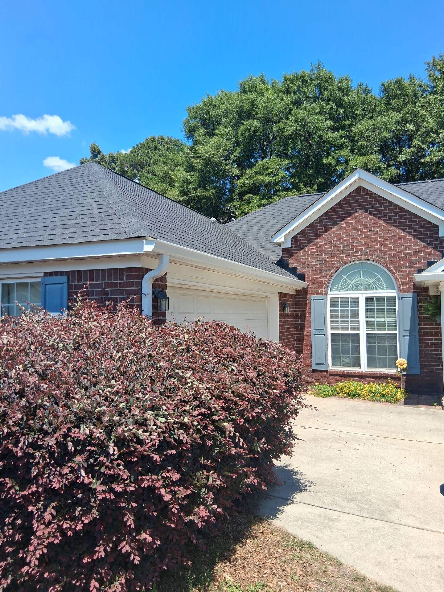 Roof Replacement- Atlas Black Shadow- Gutters & Guards- North Augusta by South Point Roofing