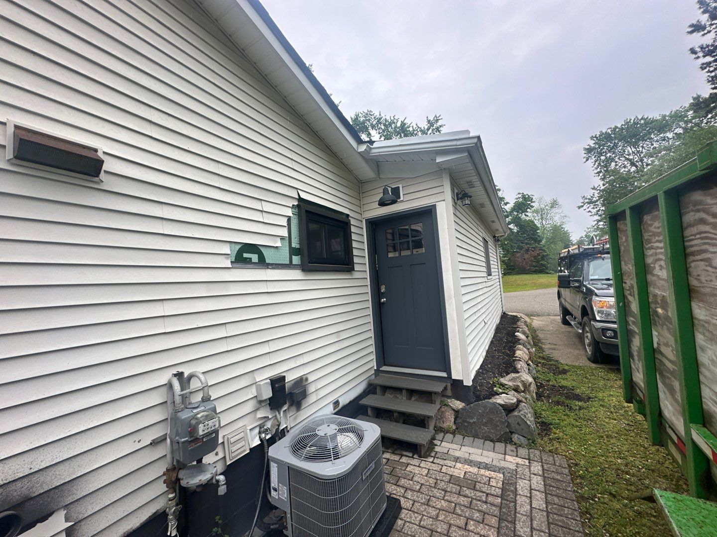 Siding Replacement using Alside Gray Oak by 180 Contractors
