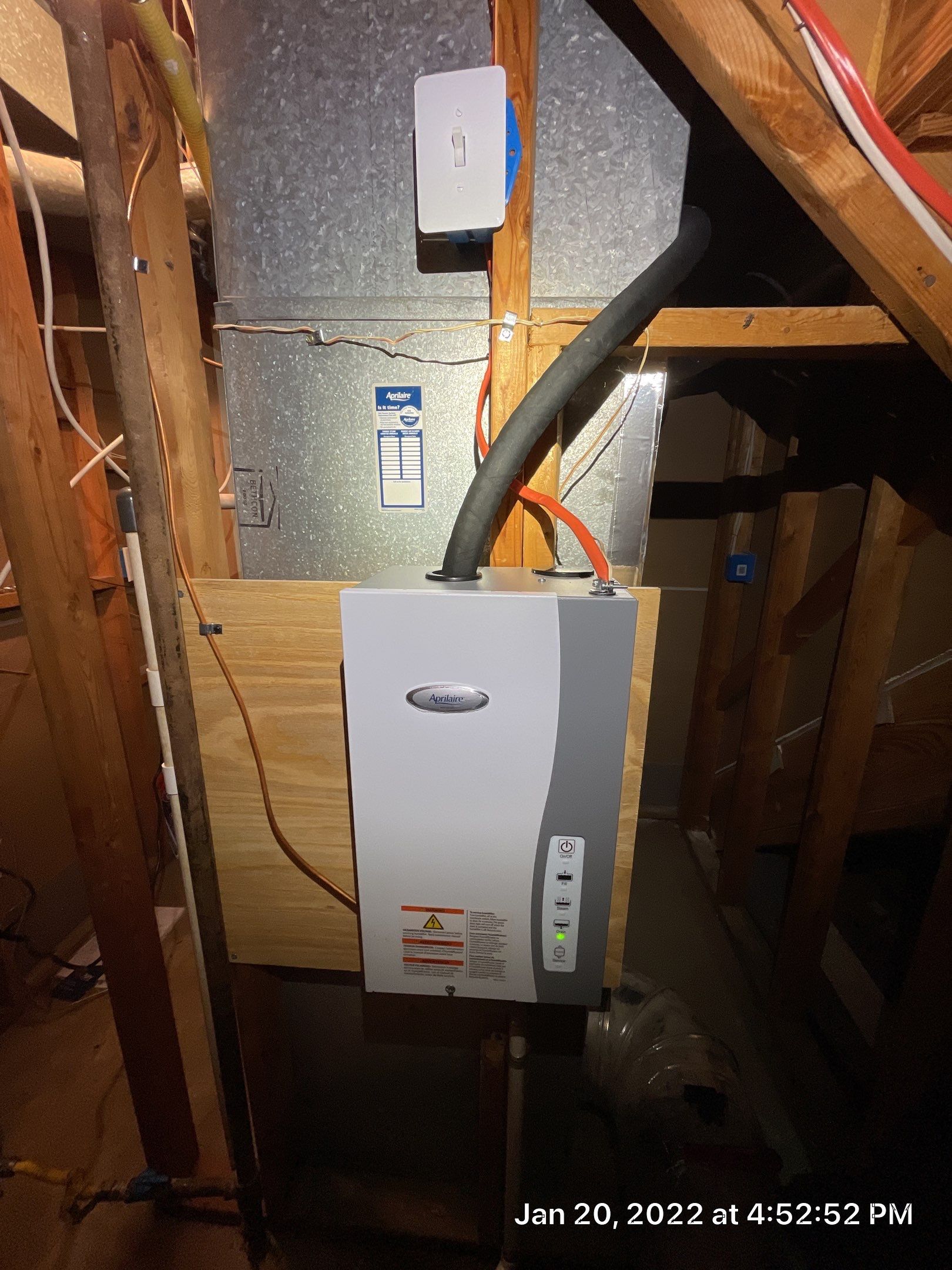 Steam Humidifier using Aprilaire 800 by Pro Sky Services