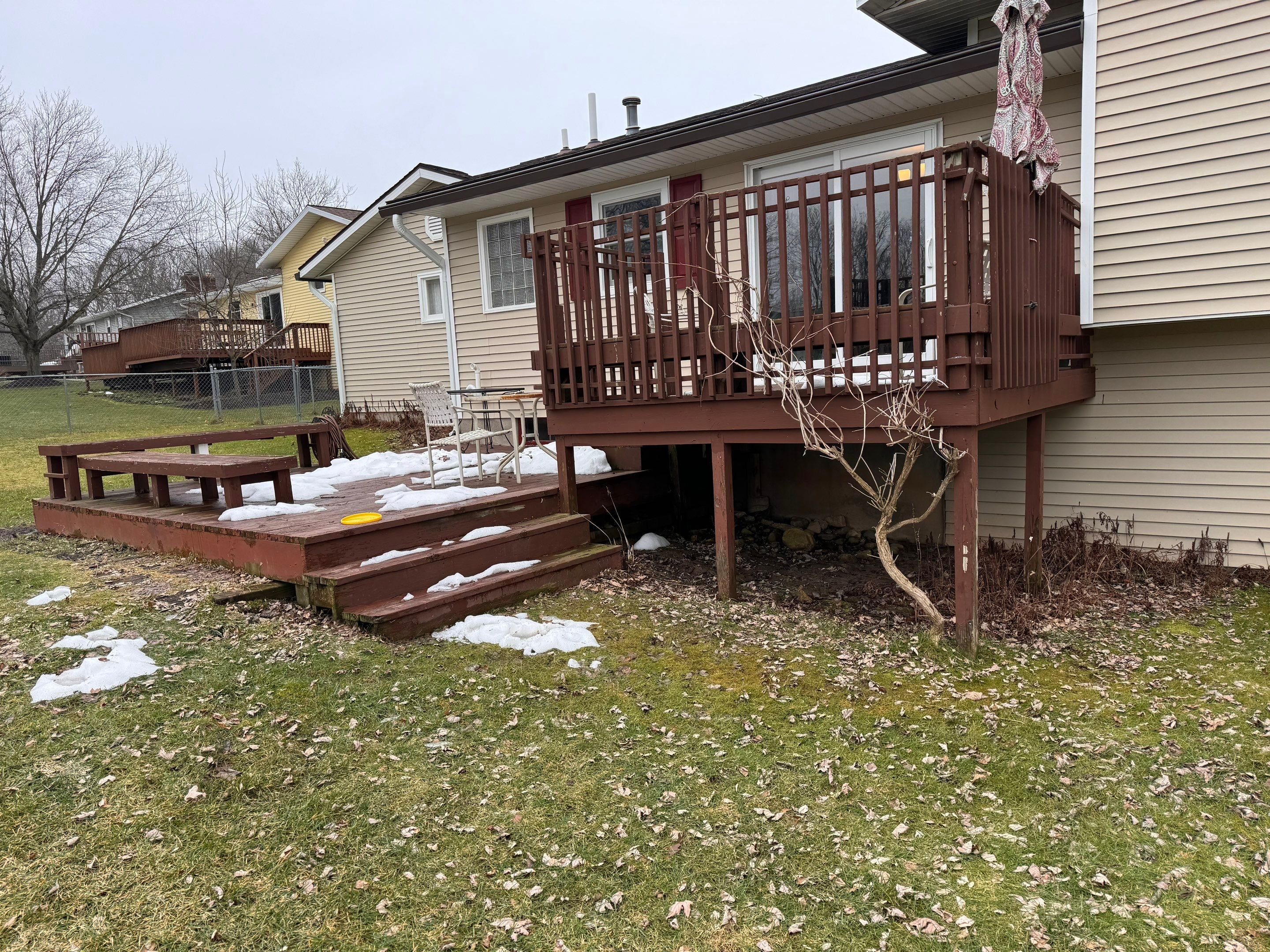 Deck Installation using Treated Lumber by Avalon Roofing and Exteriors
