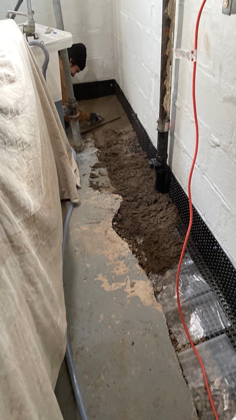 Basement Waterproofing for Kristi & Danny in St. Paul by Waterproofing Northeast