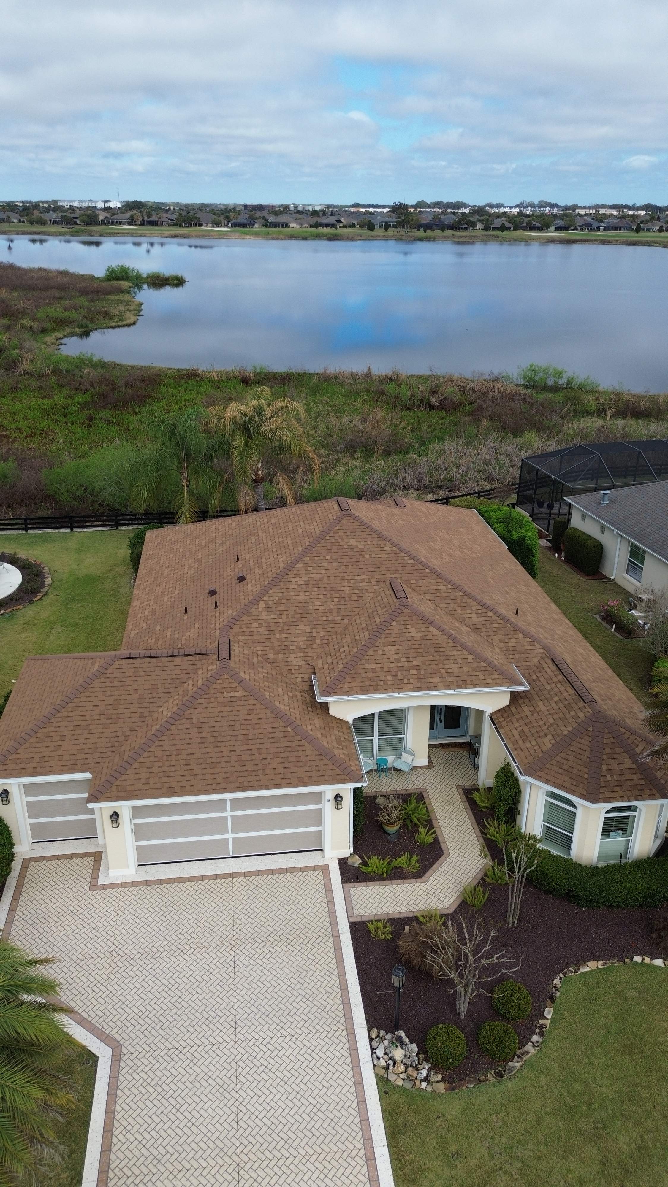 Desert Tan Reroof in The Villages, FL by Brehm Roofing