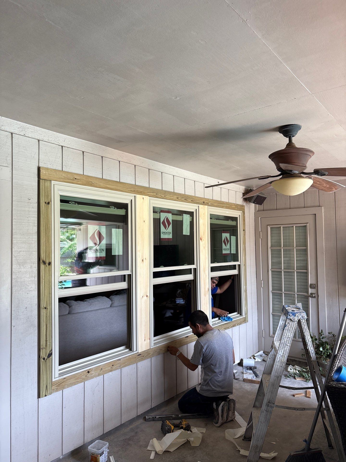 Impact windows brick install by Bayfront Roofing and Construction