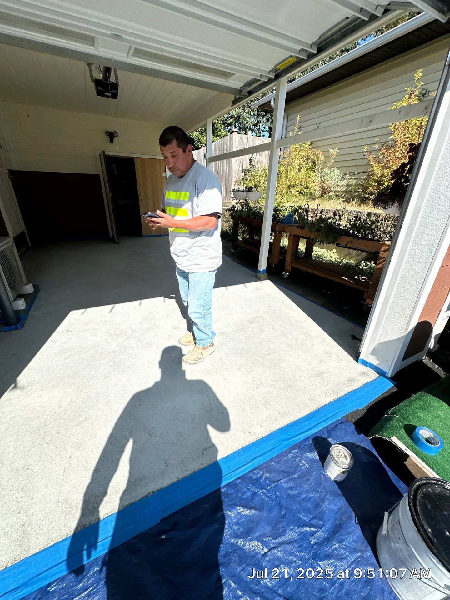 Concrete Garage Epoxy Paint Finish | Everett by Jireh Asphalt & Concrete Inc 