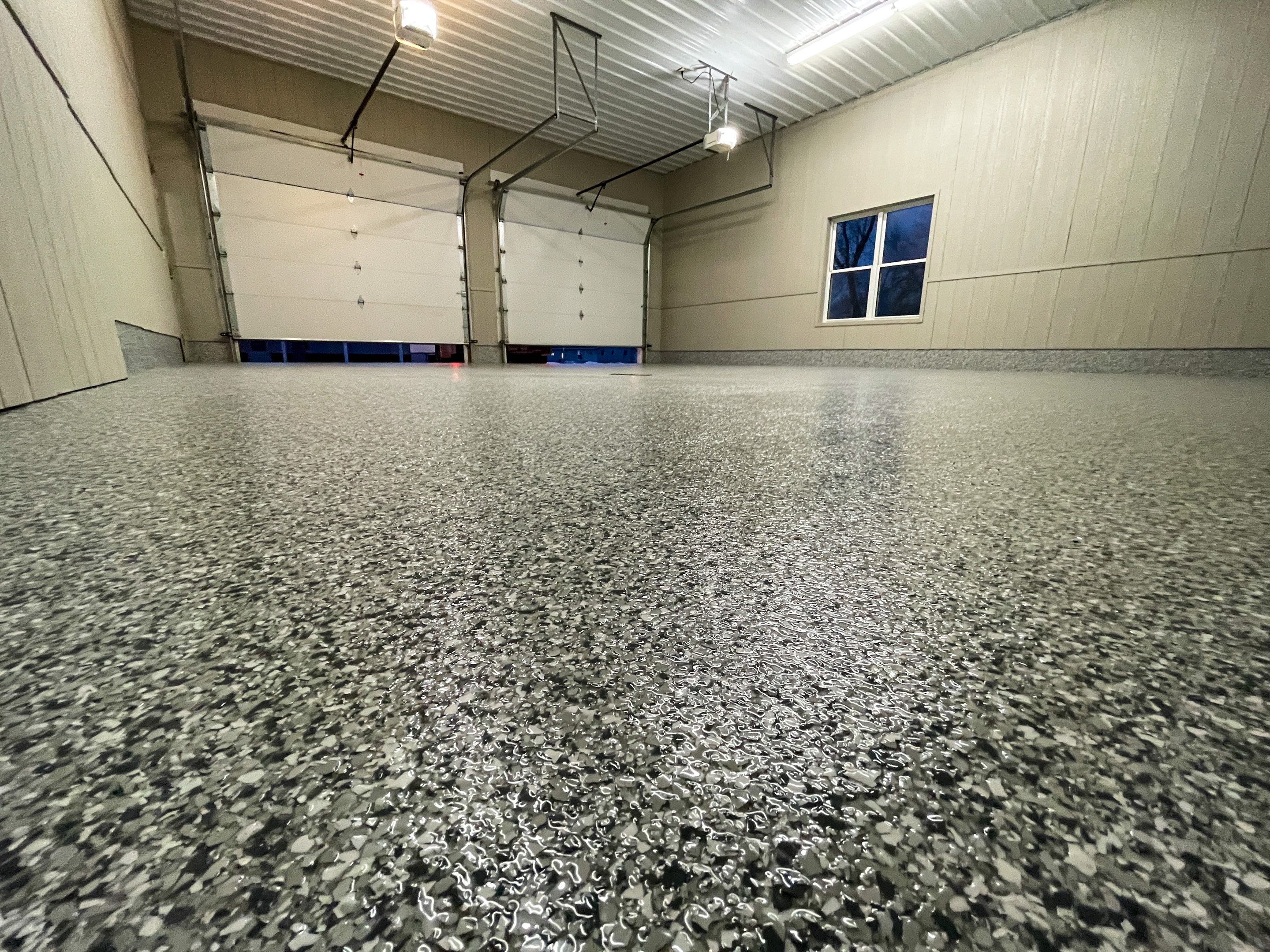 Garage using Slate Stone by Select Painting, Coatings & Garage Cabinets