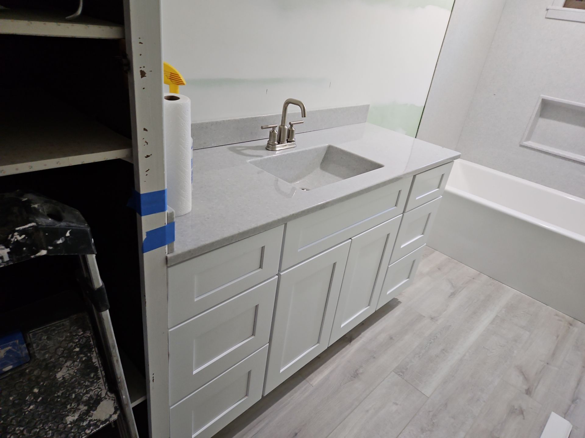Bathroom Remodel using Onyx by The Shower Company