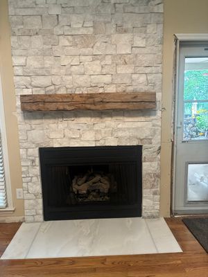 Natural Stone Fireplace