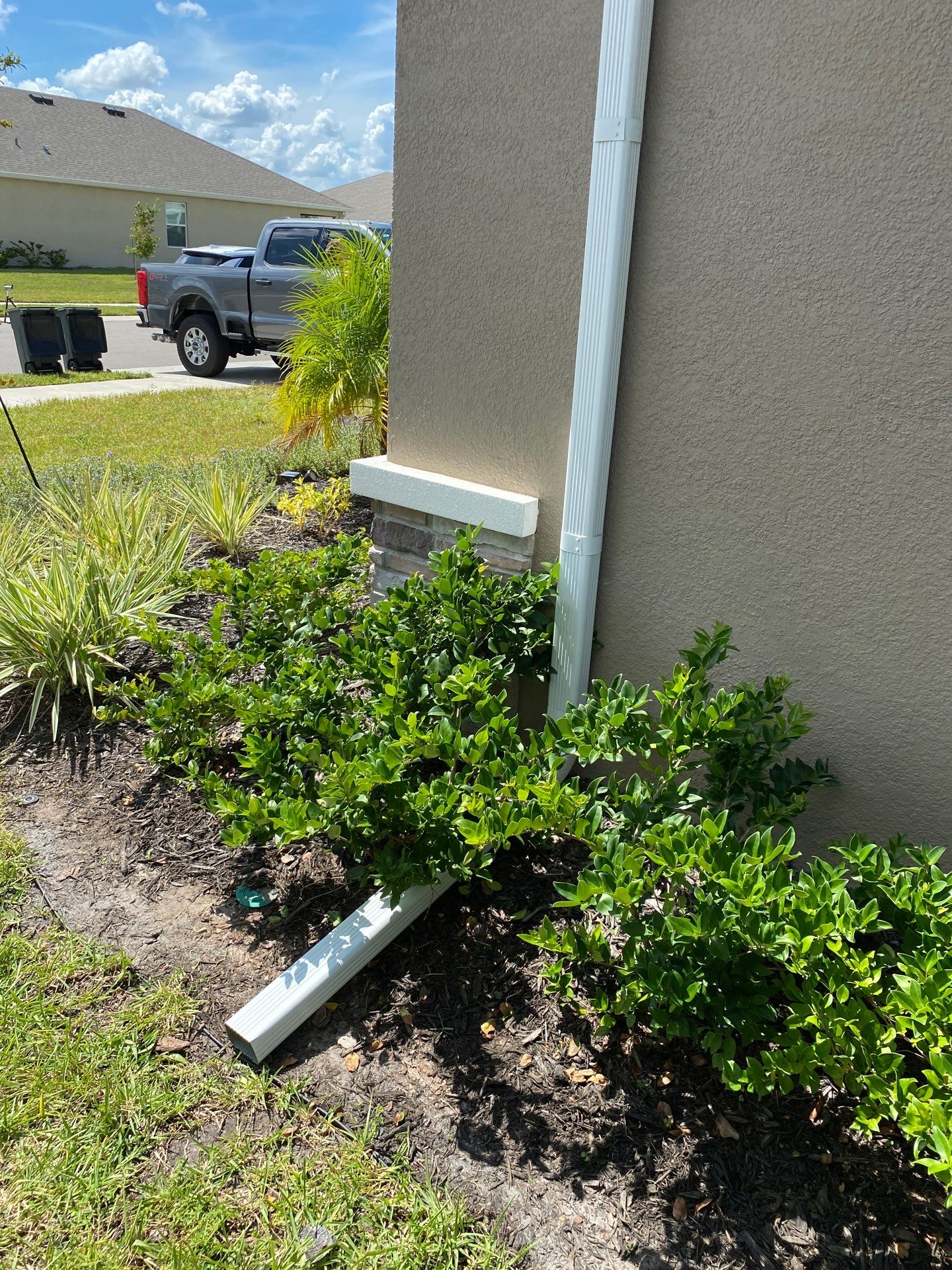 Gutter System with Downspouts in Bradenton FL by Gutter Professors