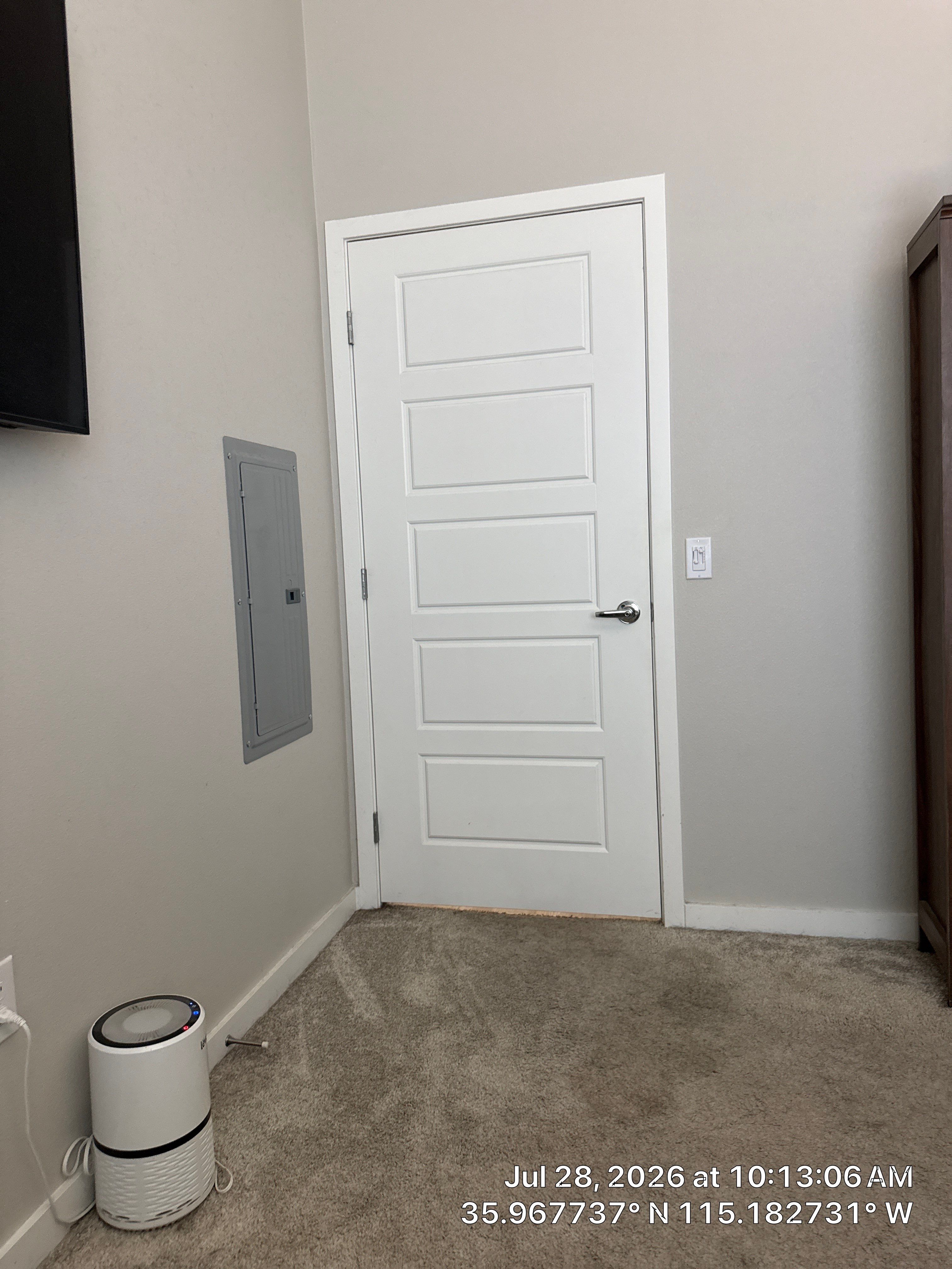Interior Media Wall and Door Installation in Las Vegas by CompanyCam Sales Demo